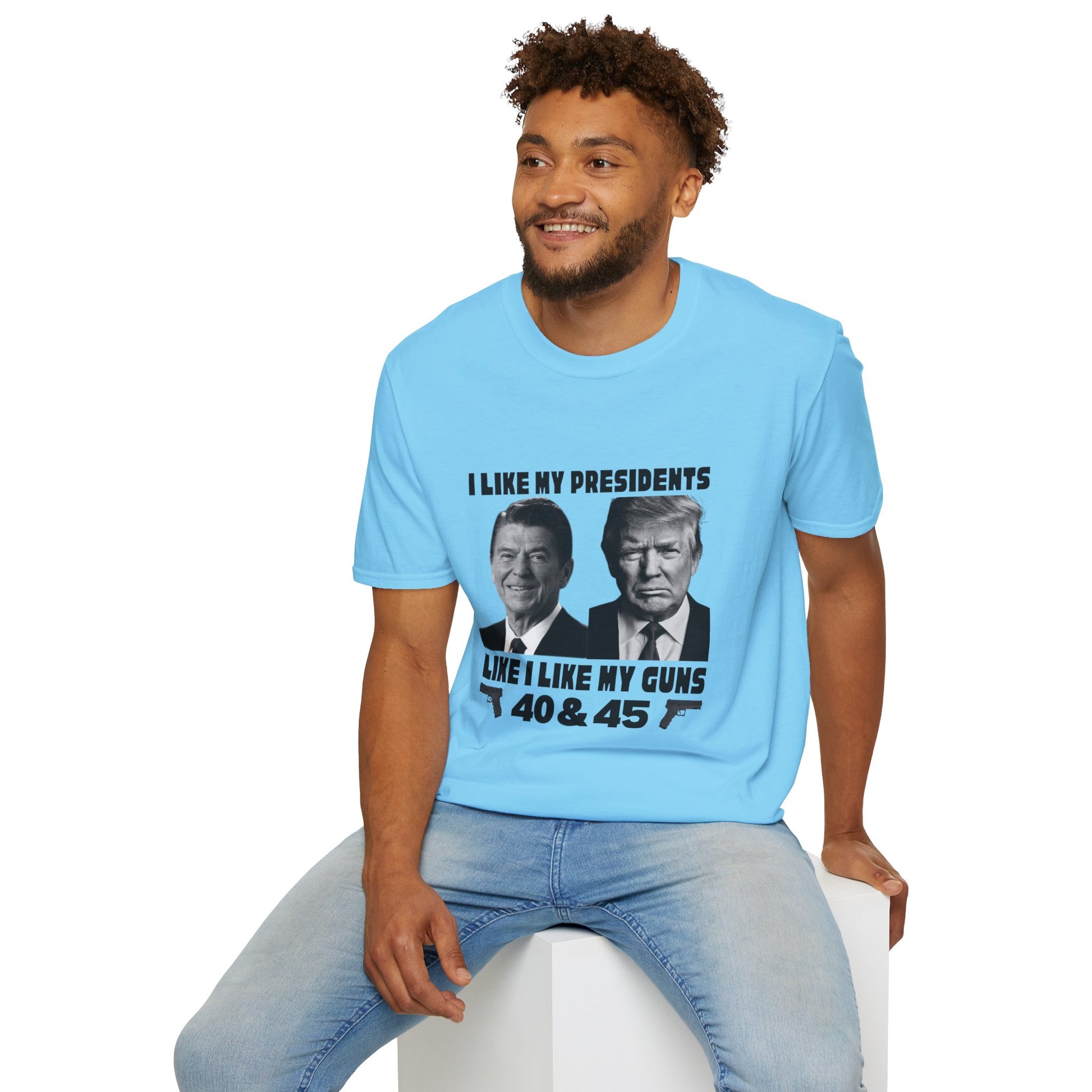 I Like My Presidents Men's Tshirt (Black Logo) - Sweet Baby Jeez Teez