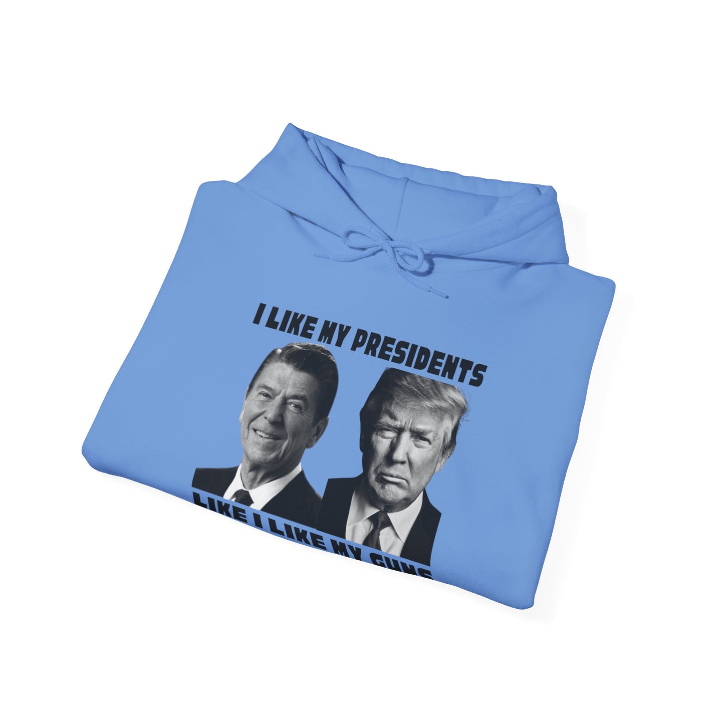 I Like My Presidents Men's Hoodie (Black Logo) - Sweet Baby Jeez Teez