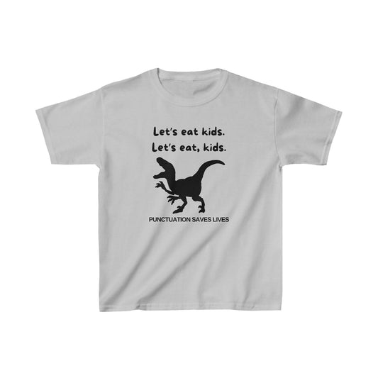 Lets Eat Kids Boys Tshirt (Black Logo) - Sweet Baby Jeez Teez