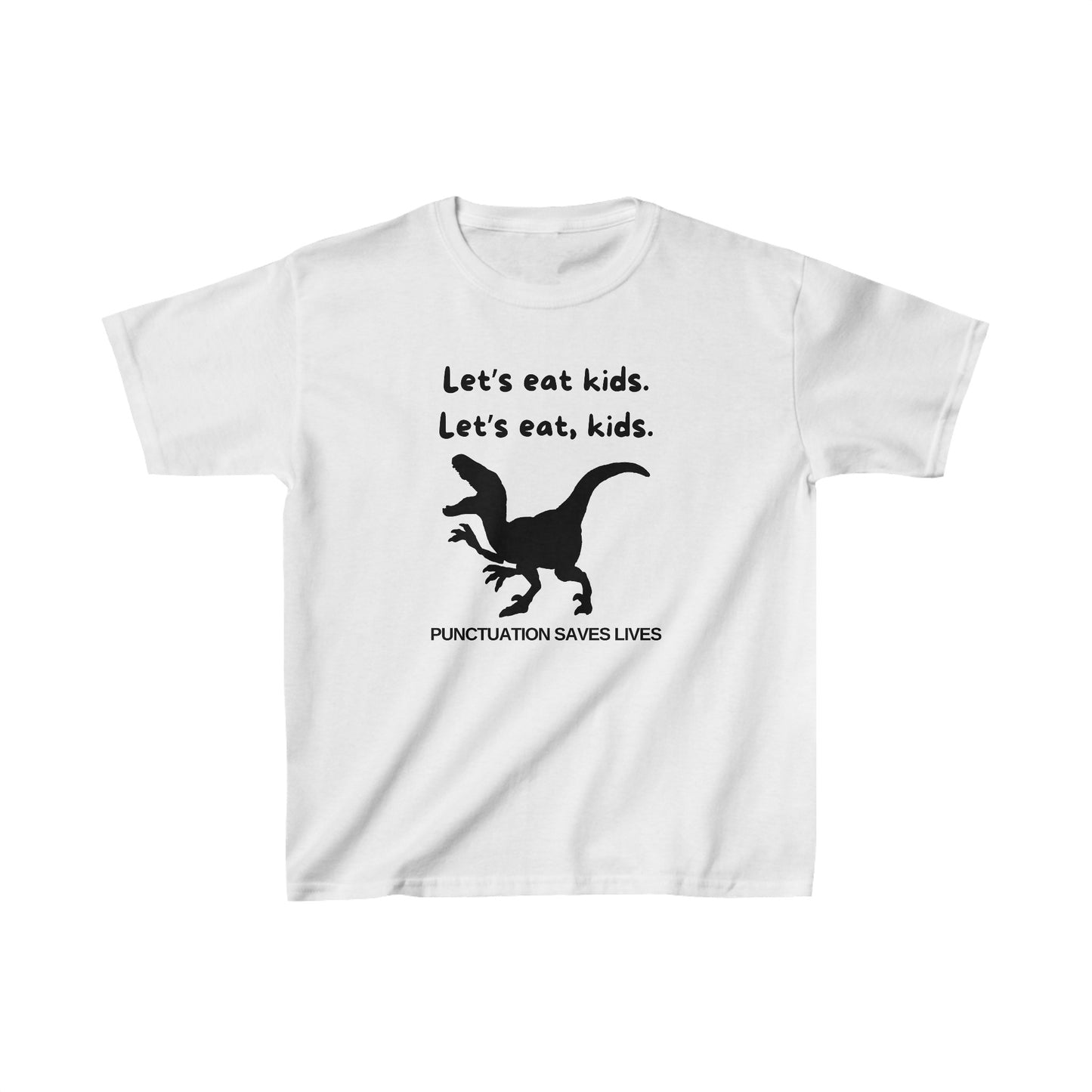 Lets Eat Kids Boys Tshirt (Black Logo) - Sweet Baby Jeez Teez