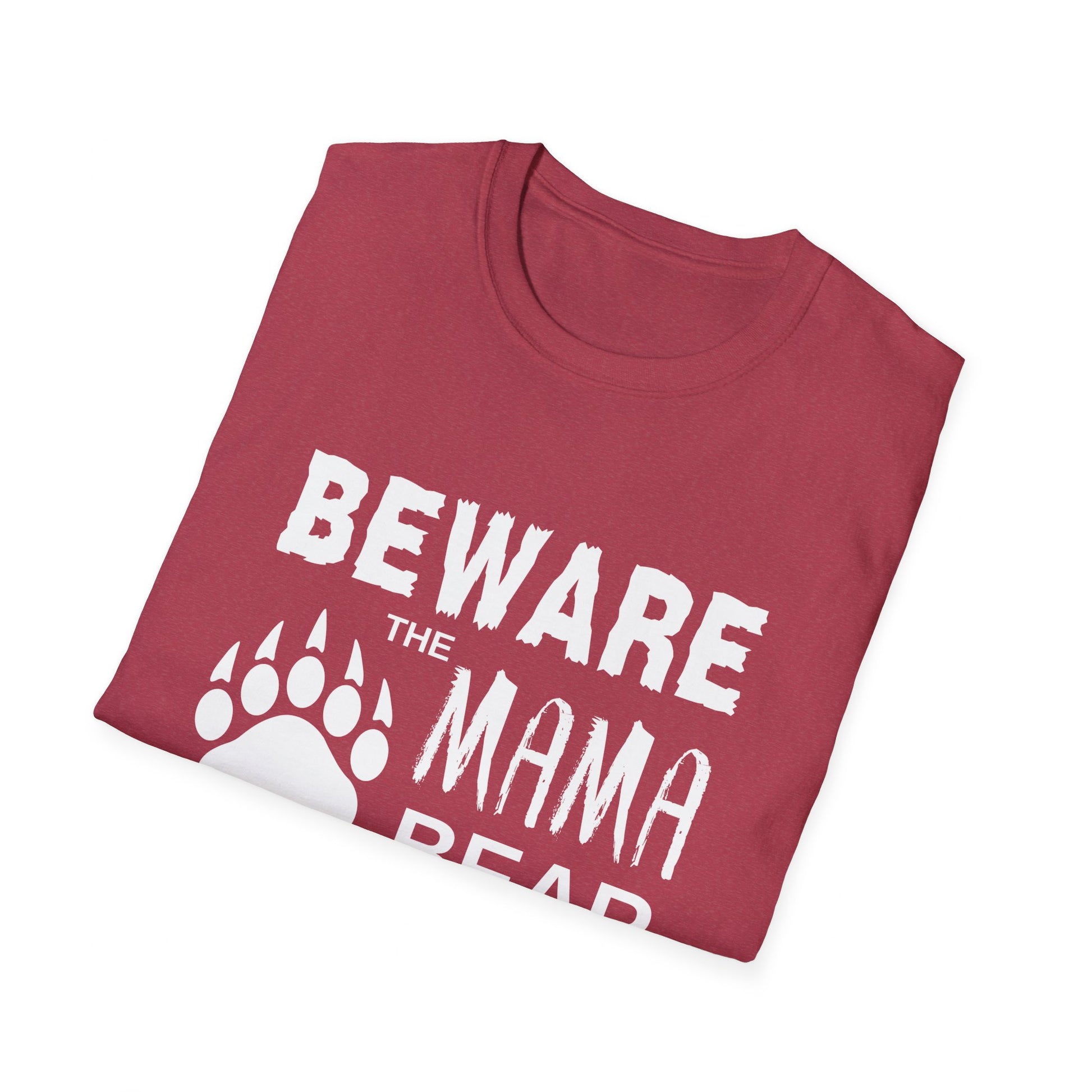 Mama Bear Women's Relaxed/Plus Tshirt (White Logo) - Sweet Baby Jeez Teez
