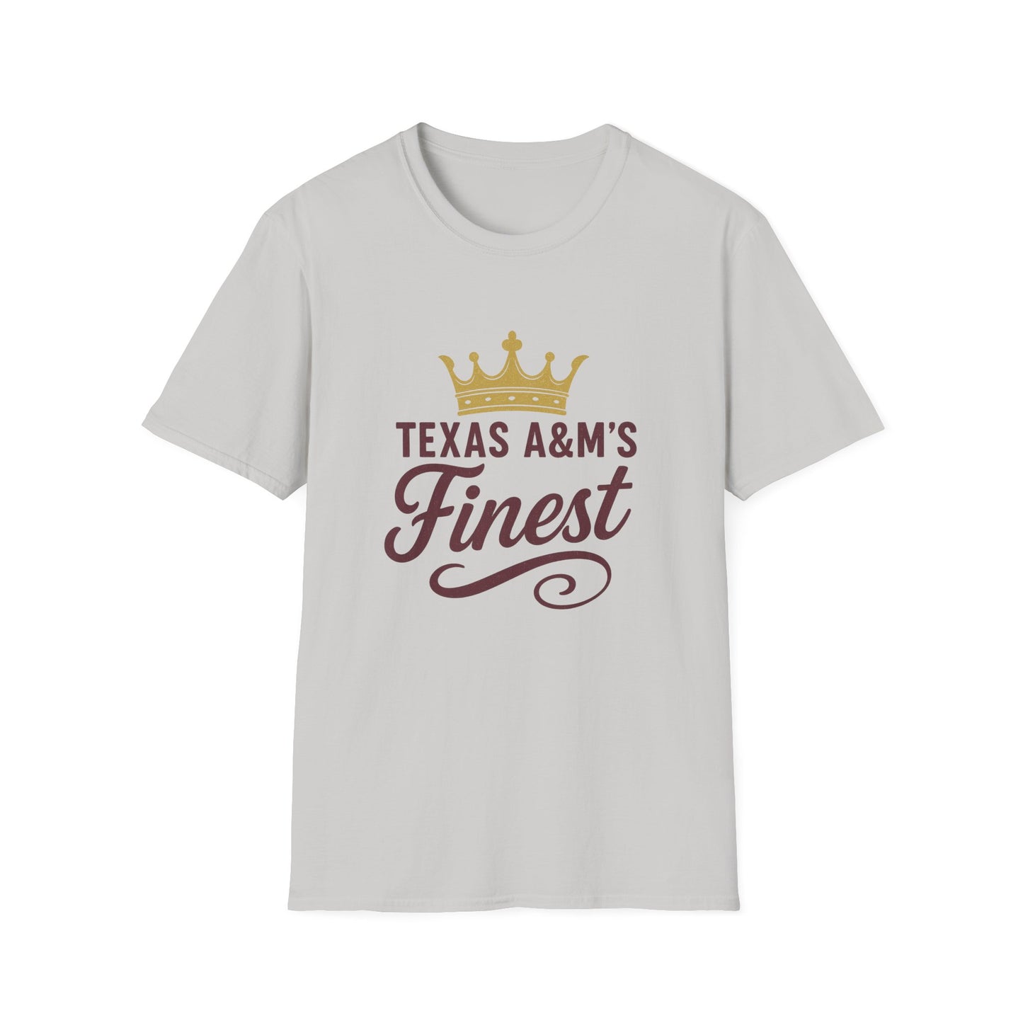 Texas A&M's Finest Unisex Softstyle T-Shirt (Crown Logo) - Sweet Baby Jeez Teez