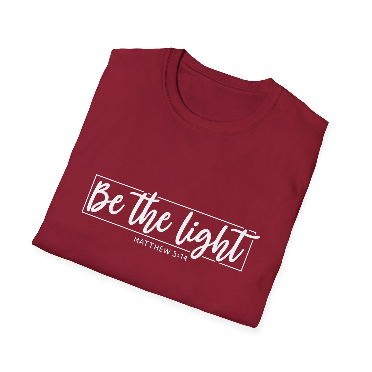 Be the Light Womens Relaxed/Plus Tshirt (White Logo) - Sweet Baby Jeez Teez