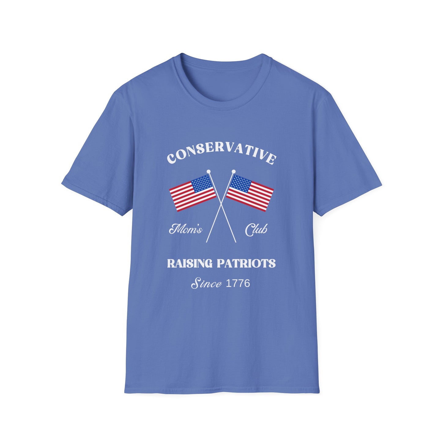 Conservative Mom's Club Women's Plus/Relaxed Tshirt (White Logo)