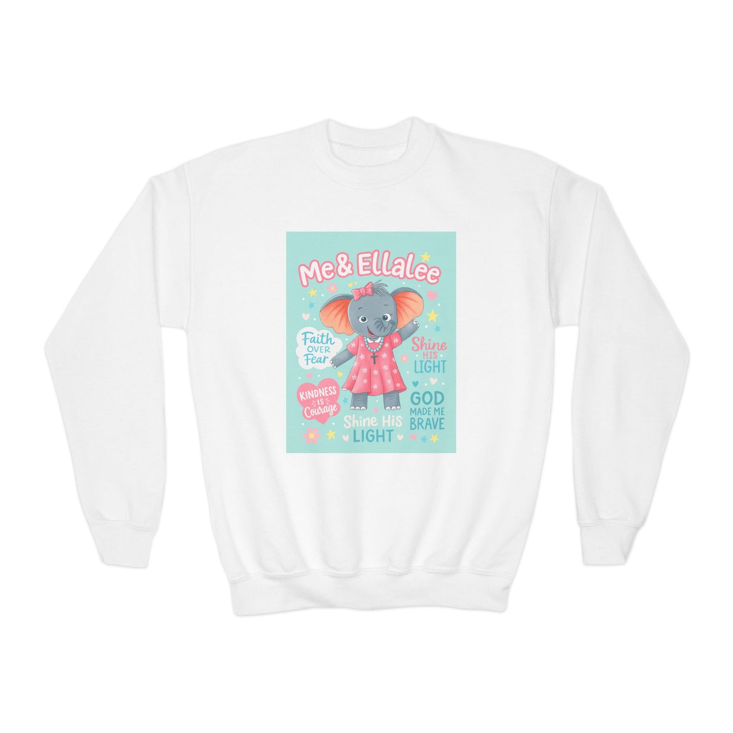 Ellalee the Elephant (TM) Girl's Sweatshirt (Mint Logo)
