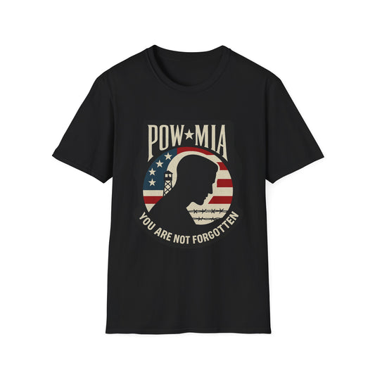 "POW-MIA You are not Forgotten" Military Tribute Unisex T-Shirt