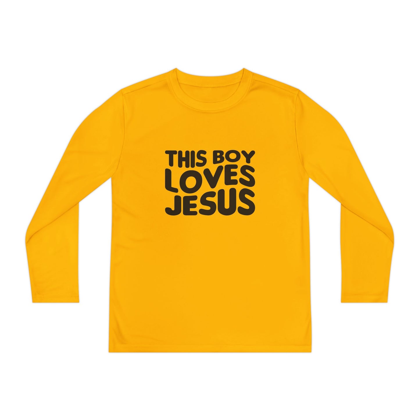 This Boy Loves Jesus Youth Long Sleeve Tshirt - Sweet Baby Jeez Teez