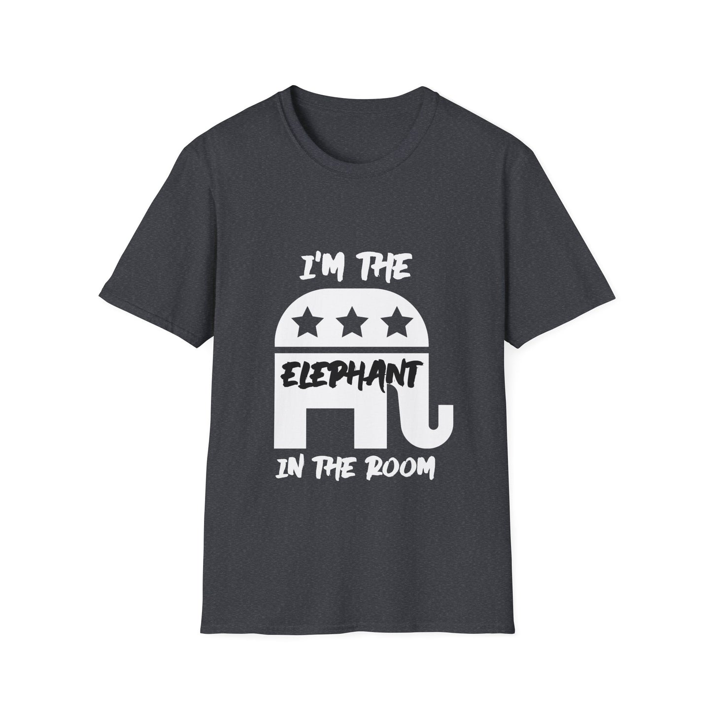 Elephant Men's Tshirt (White/Black Logo) - Sweet Baby Jeez Teez