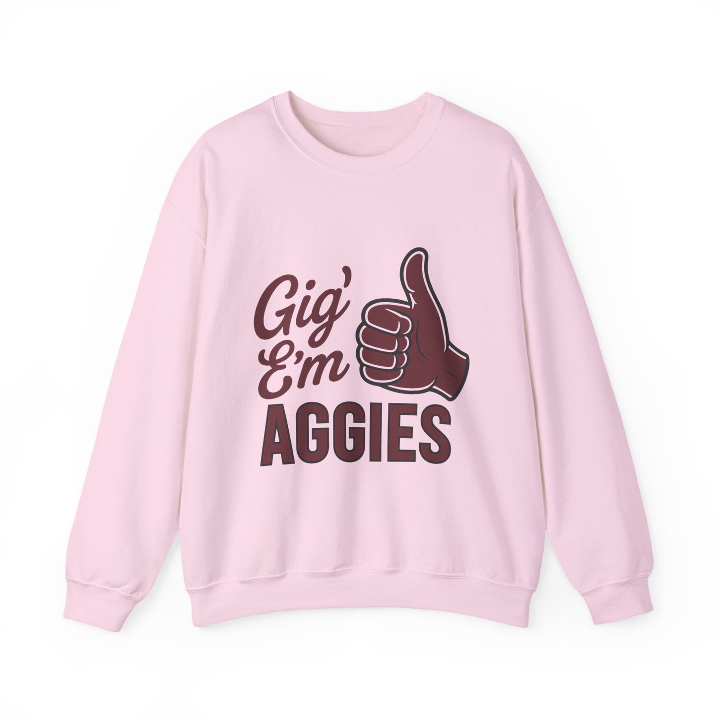Gig 'Em Aggies Texas A&M Unisex Crewneck Sweatshirt - Sweet Baby Jeez Teez