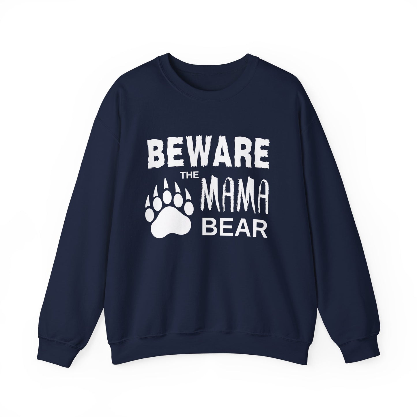 Mama Bear Women's Relaxed Sweatshirt (White Logo) - Sweet Baby Jeez Teez