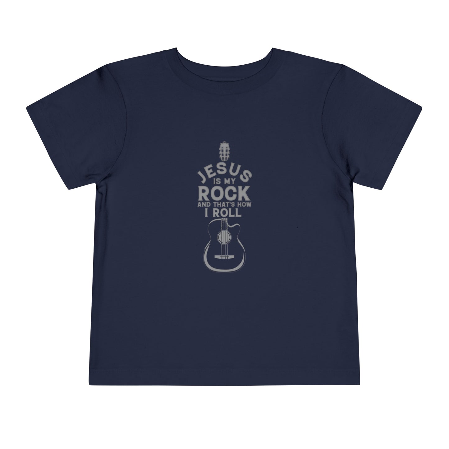 Jesus is My Rock Toddler Tshirt (Gray Logo) - Sweet Baby Jeez Teez