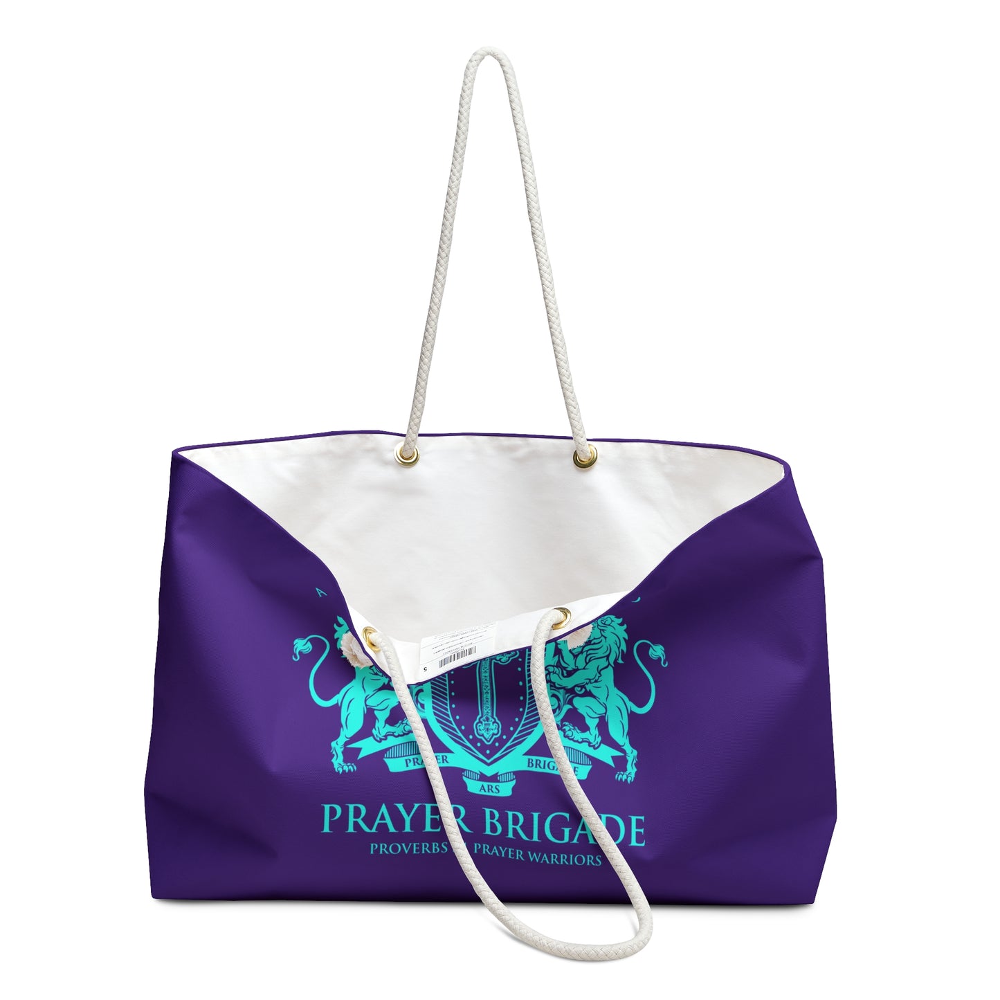ARS Prayer Brigade Weekender Bag (Purple with Agua Logo)