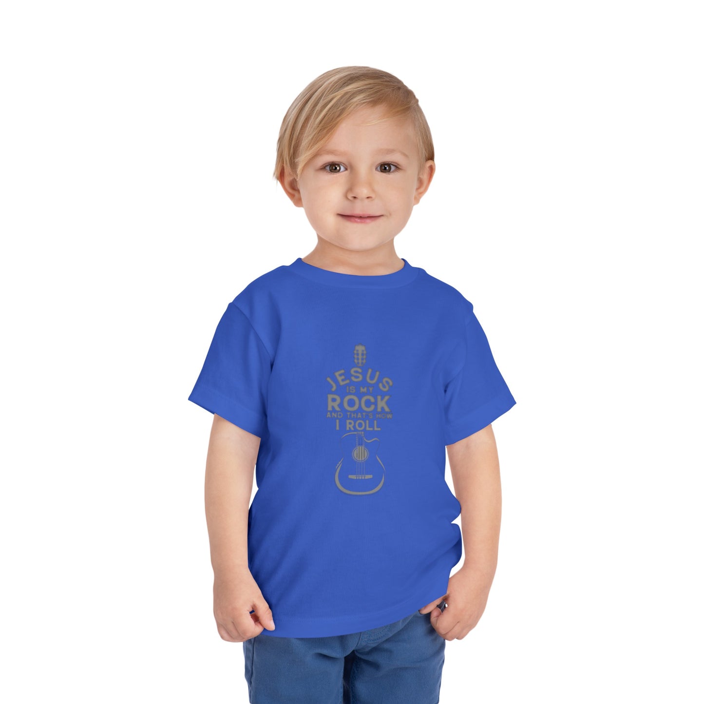 Jesus is My Rock Toddler Tshirt (Gray Logo) - Sweet Baby Jeez Teez