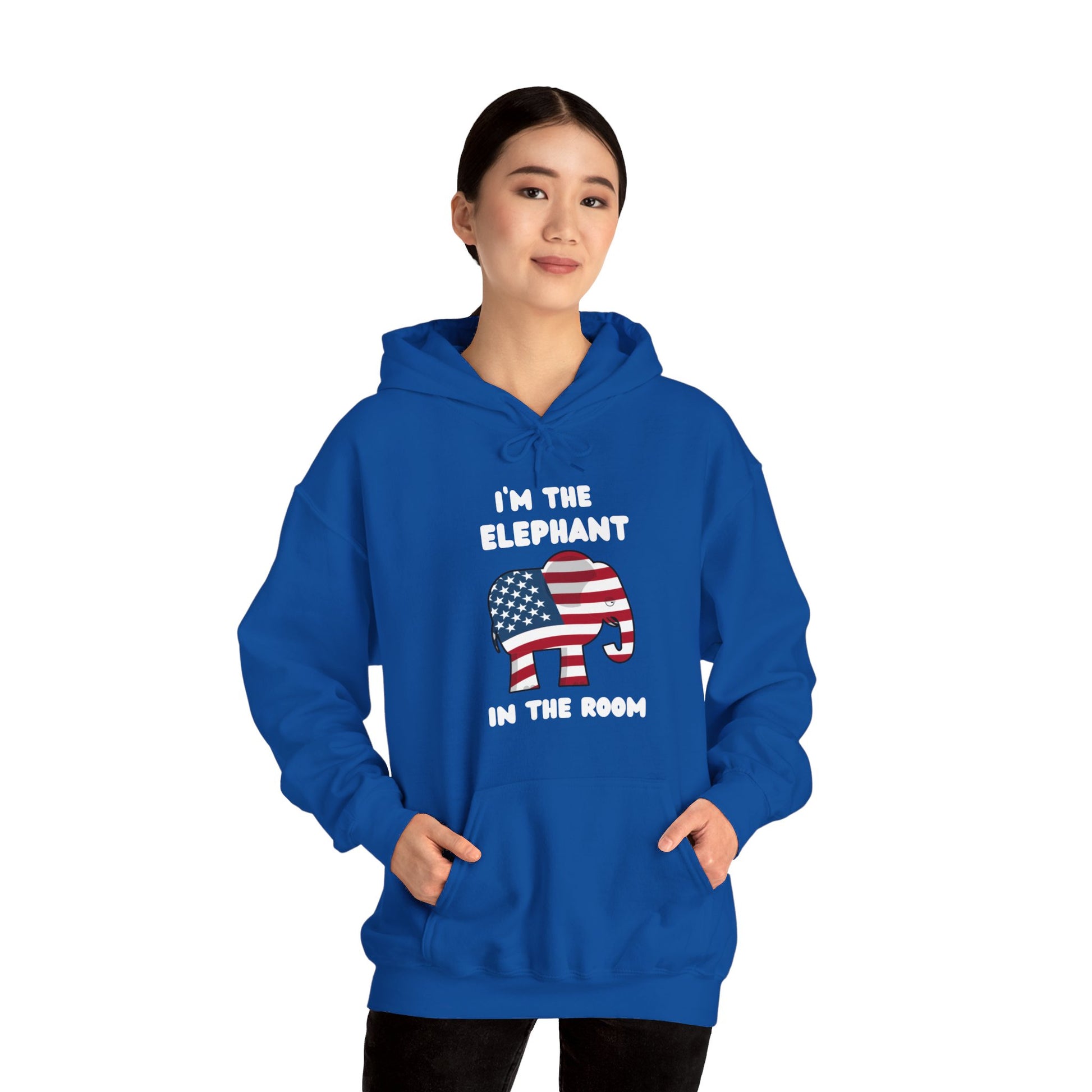 Elephant in the Room Women's Hoodie S-5XL (White Logo) - Sweet Baby Jeez Teez