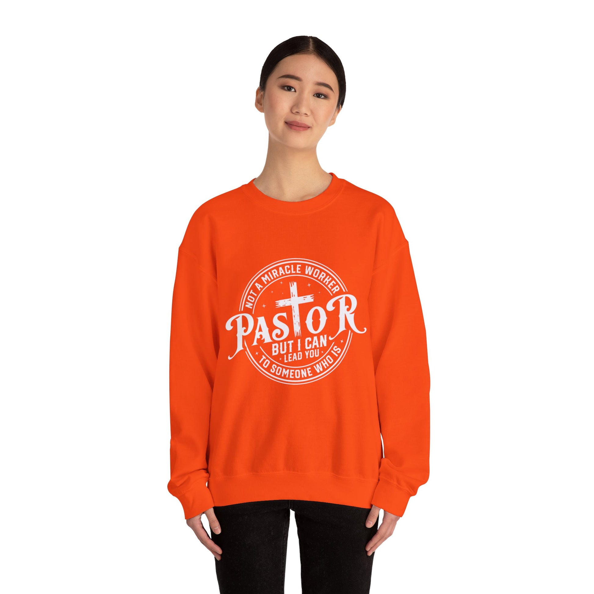 Pastor Women's Relaxed Sweatshirt (White Logo) - Sweet Baby Jeez Teez