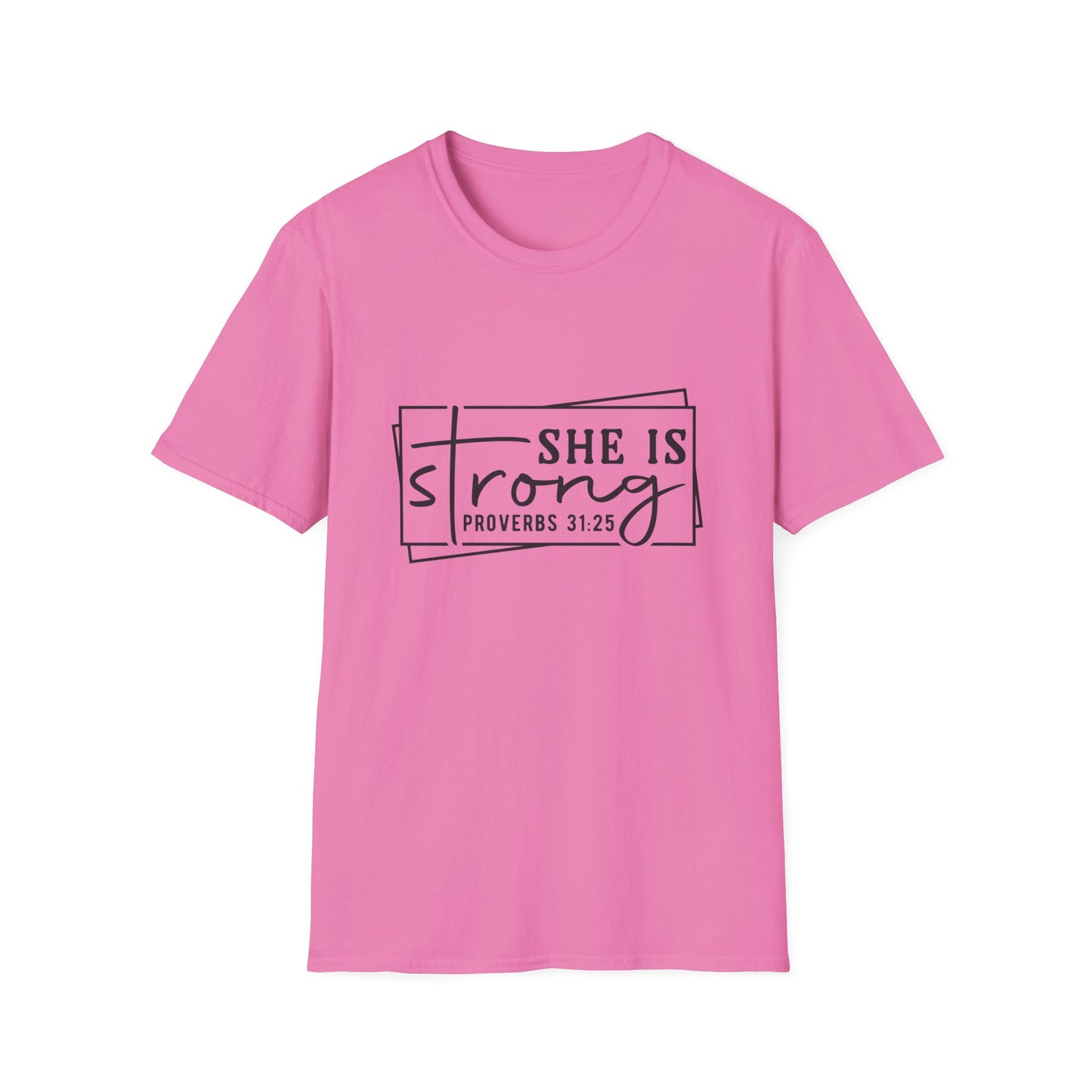 She is Strong Women's Relaxed/Plus Tshirt (Box Logo) - Sweet Baby Jeez Teez