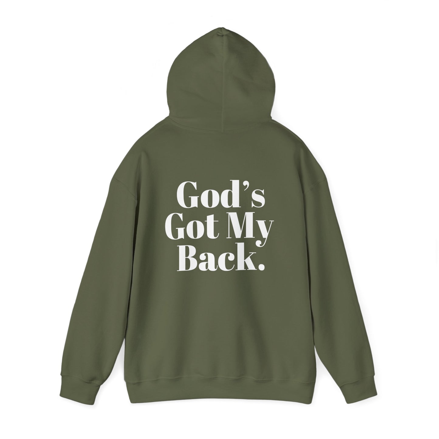God's Got My Back Men's Hoodie (White Logo) - Sweet Baby Jeez Teez