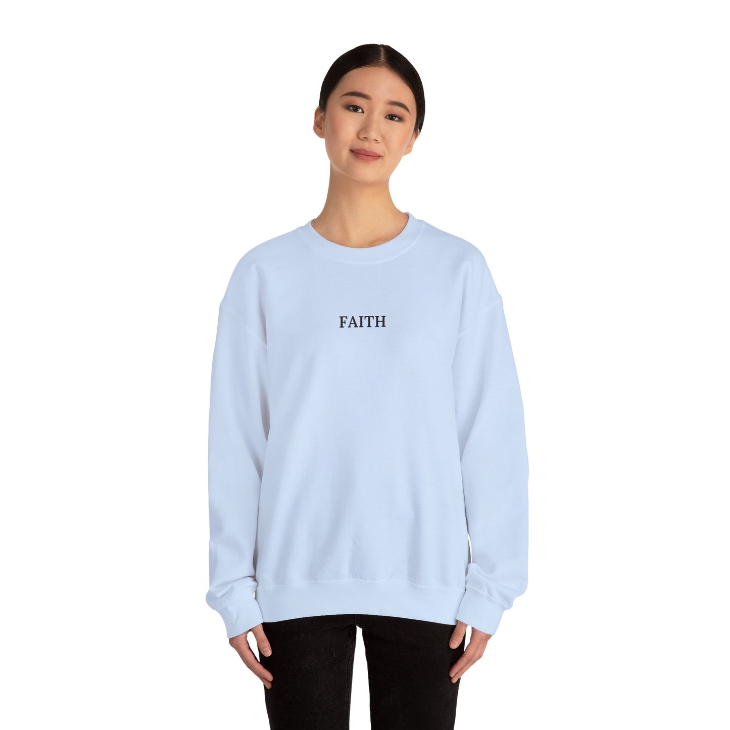 Have a Little Faith Women's Relaxed Sweatshirt (Black Logo) - Sweet Baby Jeez Teez