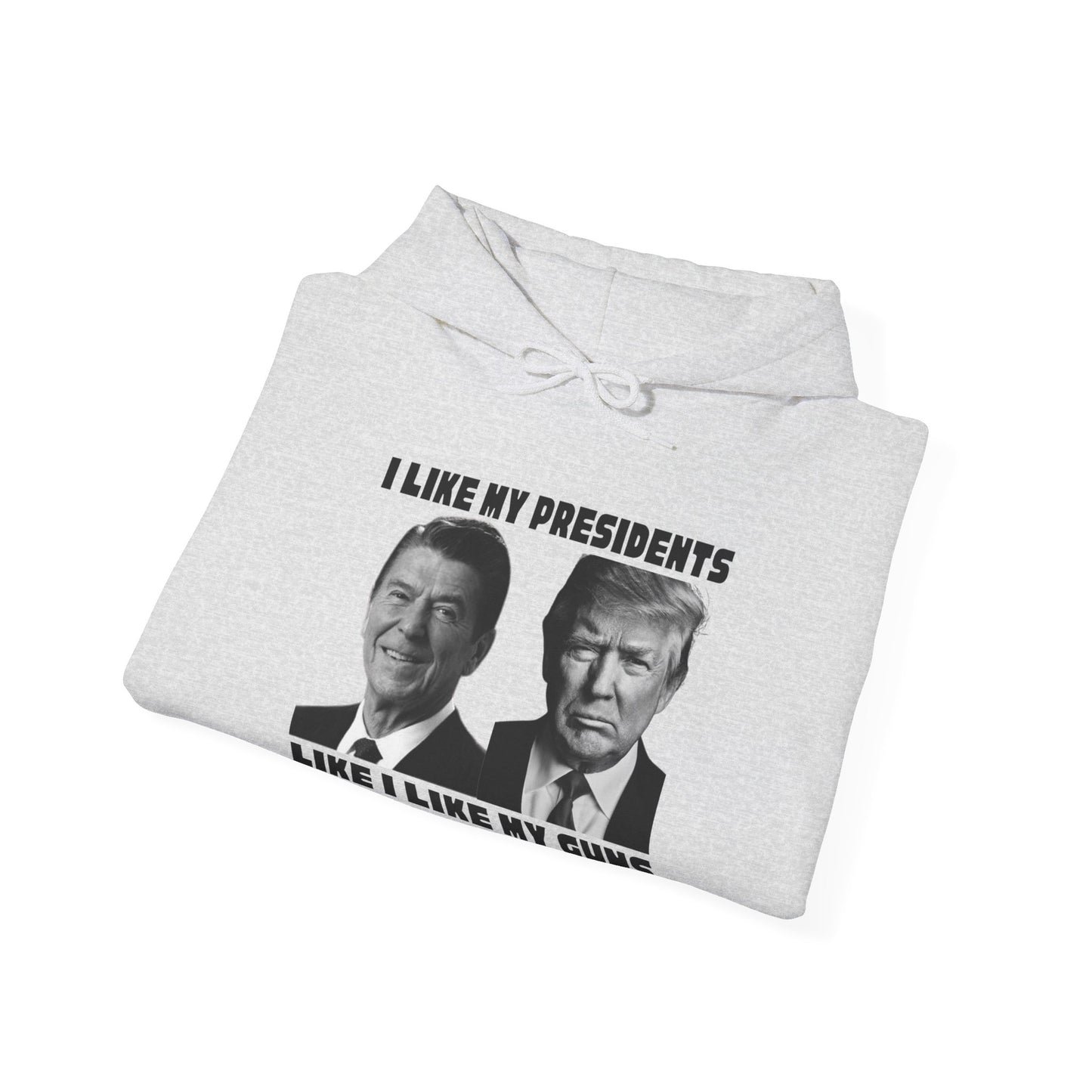 I Like My Presidents Men's Hoodie (Black Logo) - Sweet Baby Jeez Teez