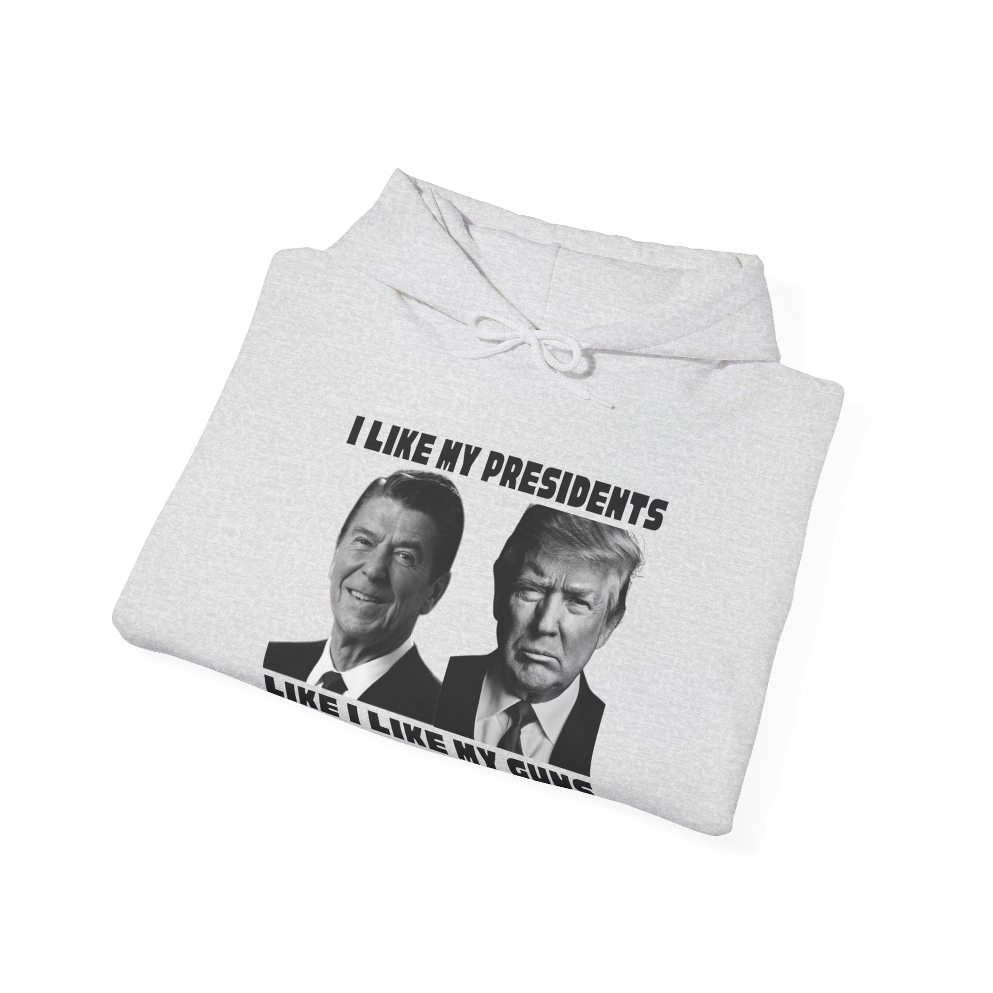 I Like My Presidents Men's Hoodie (Black Logo) - Sweet Baby Jeez Teez