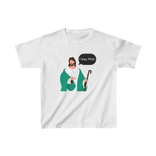 I Saw That Kids Unisex Tshirt (Cartoon Logo) - Sweet Baby Jeez Teez