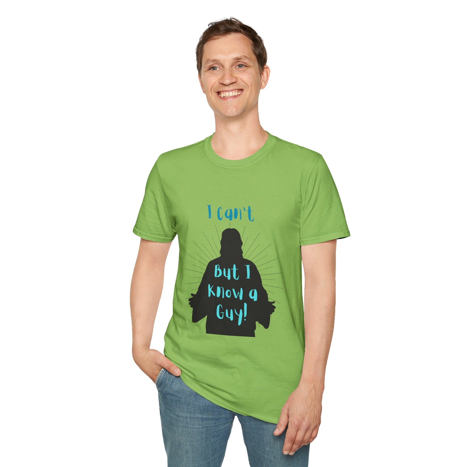 I Know a Guy Men's Tshirt (Black Logo) - Sweet Baby Jeez Teez