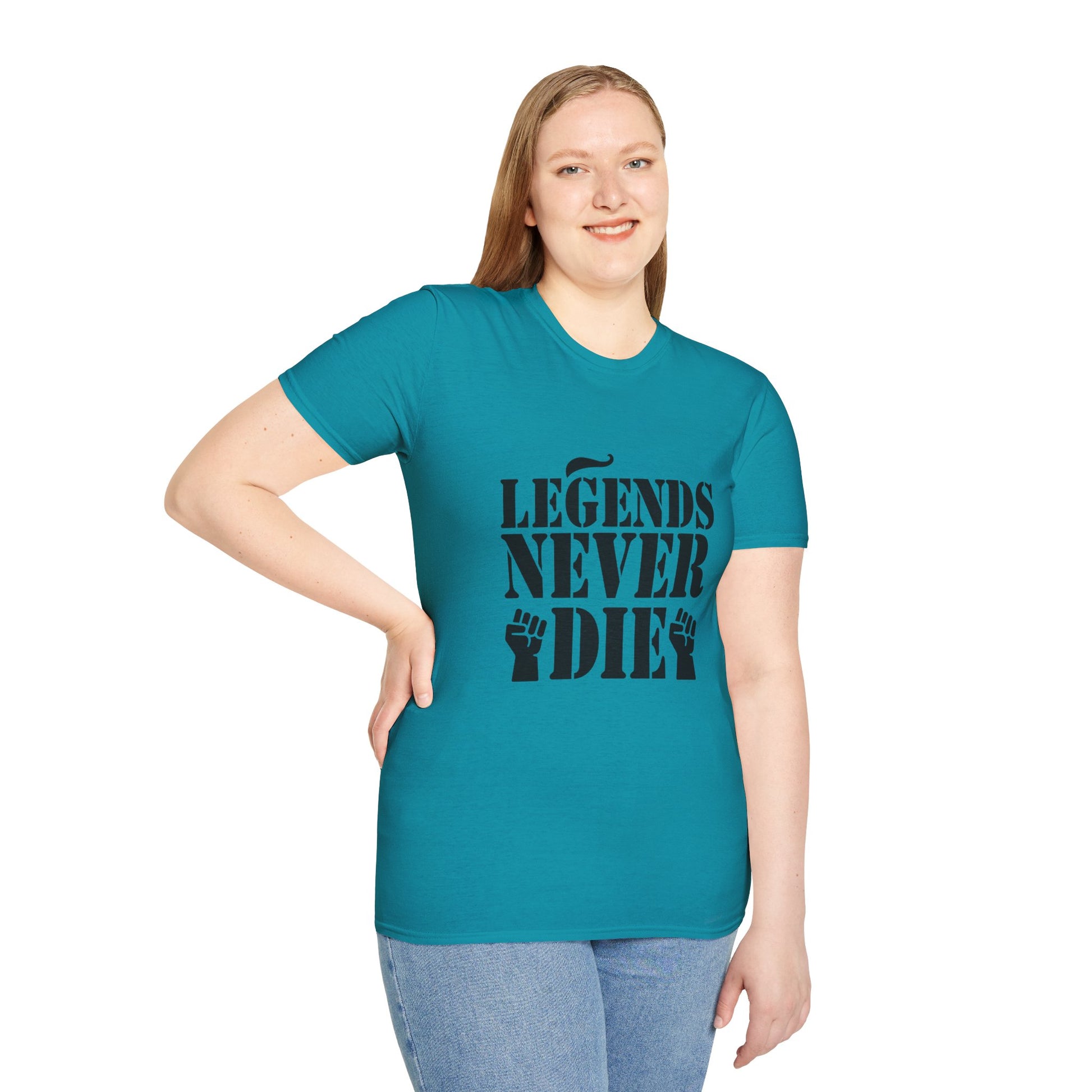 Legends Women's Relaxed/Plus Tshirt (Black Logo) - Sweet Baby Jeez Teez