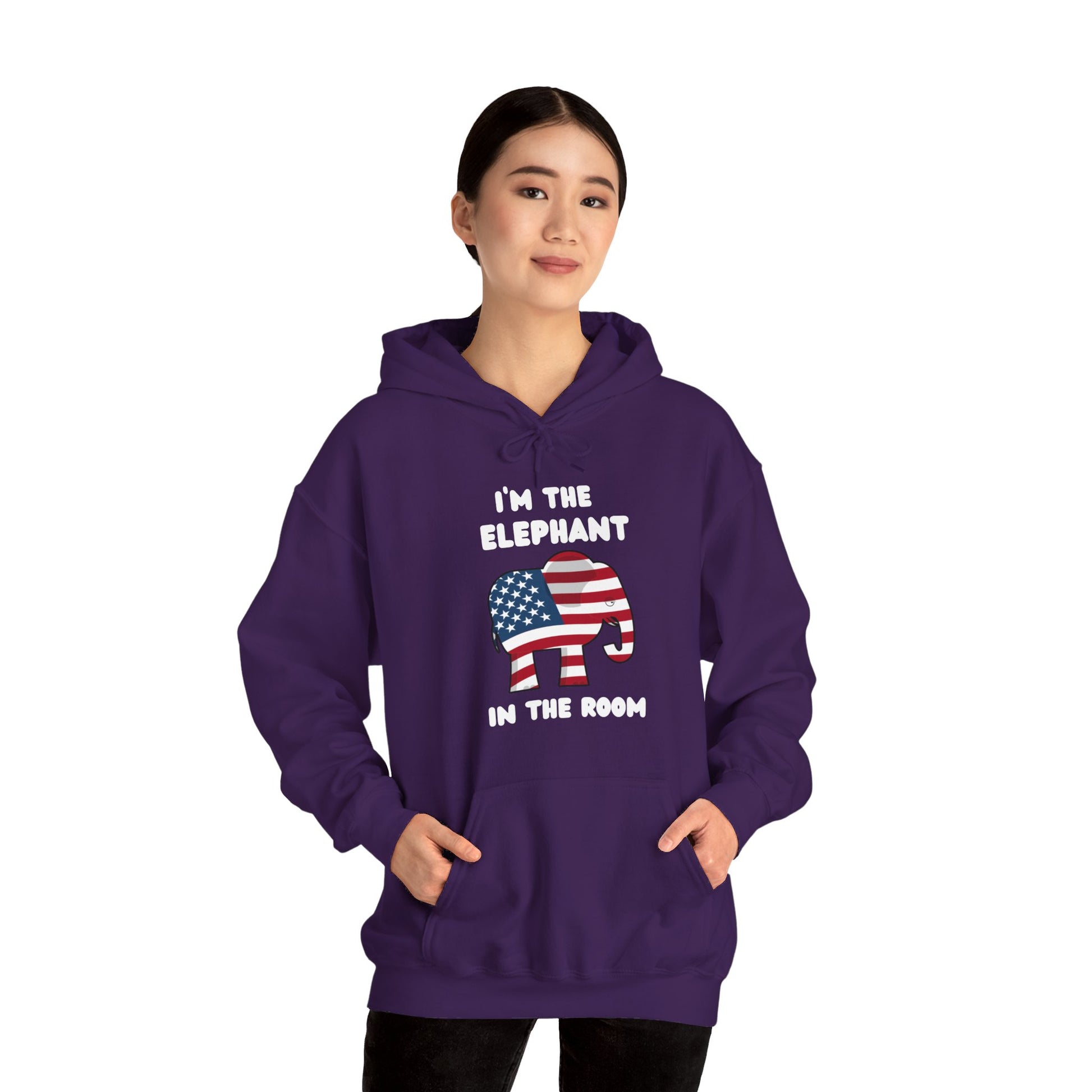 Elephant in the Room Women's Hoodie S-5XL (White Logo) - Sweet Baby Jeez Teez