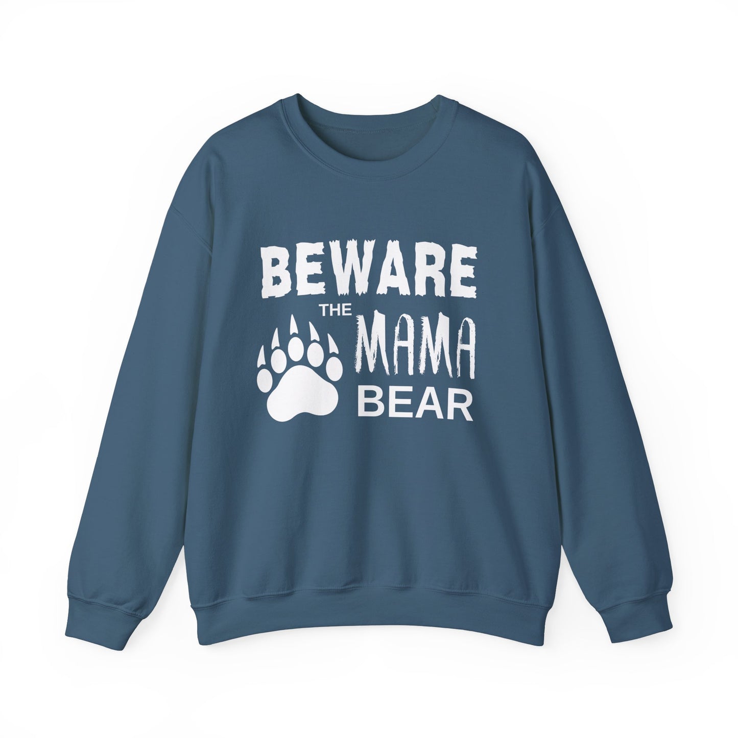 Mama Bear Women's Relaxed Sweatshirt (White Logo) - Sweet Baby Jeez Teez