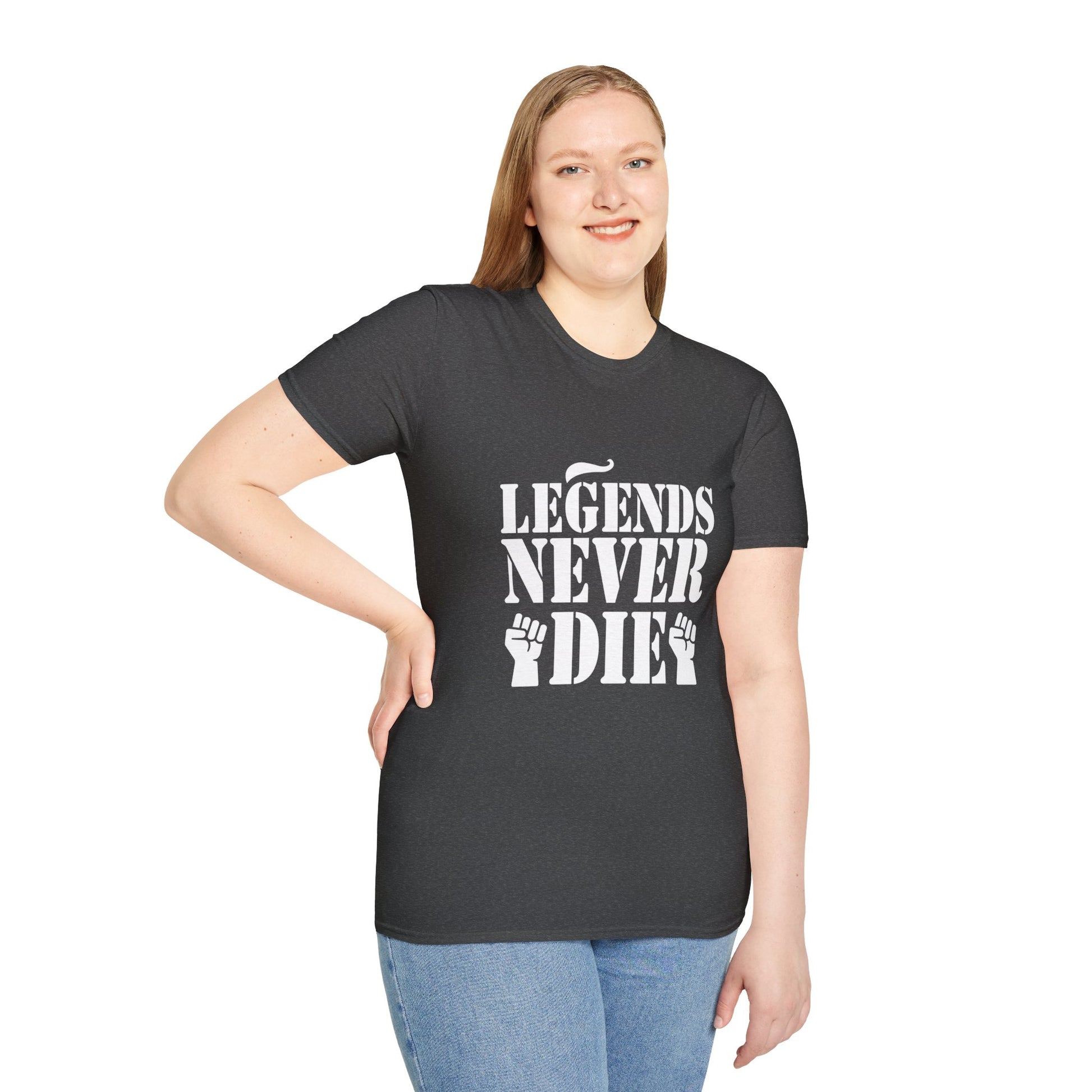 Legends Women's Relaxed/Plus Tshirt (White Logo) - Sweet Baby Jeez Teez