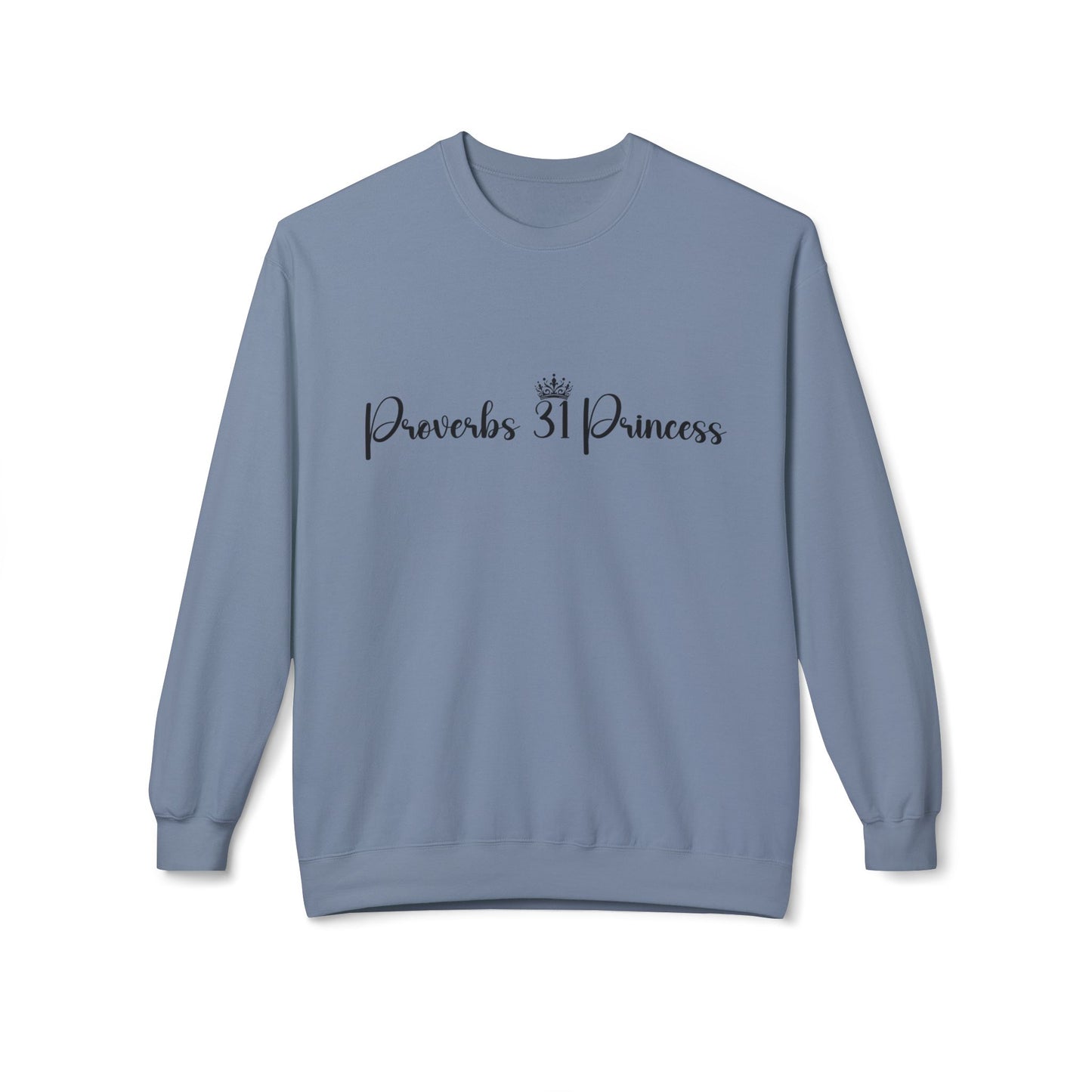 Proverbs 31 Princess Women's Relaxed Sweatshirt (Black Logo)