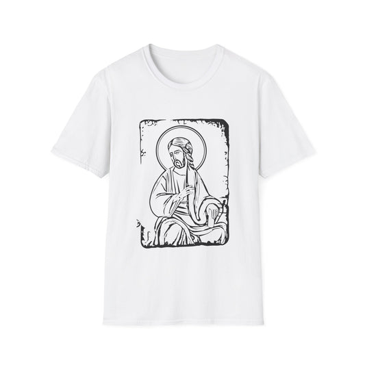 Orthodox Icon Men's Tshirt (Black Logo) - Sweet Baby Jeez Teez