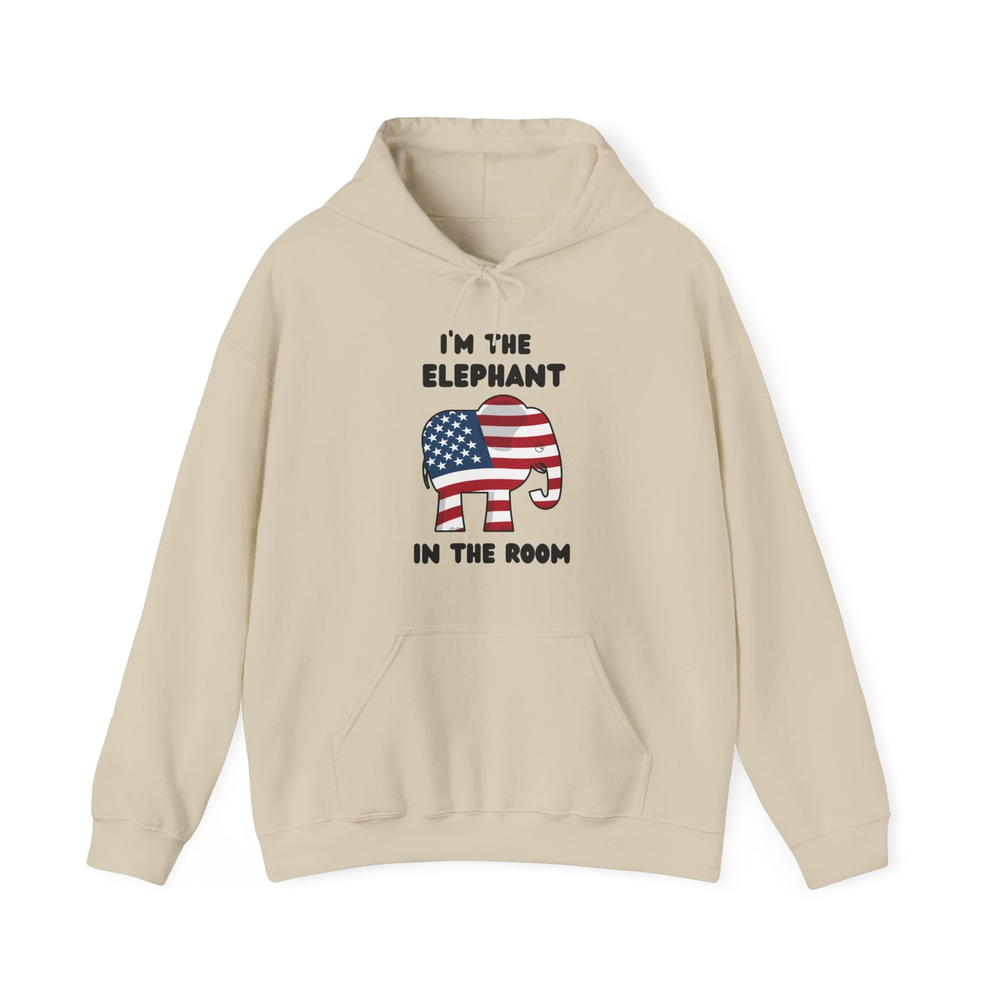Elephant in the Room Women's Hoodie S-5XL (Black Logo) - Sweet Baby Jeez Teez