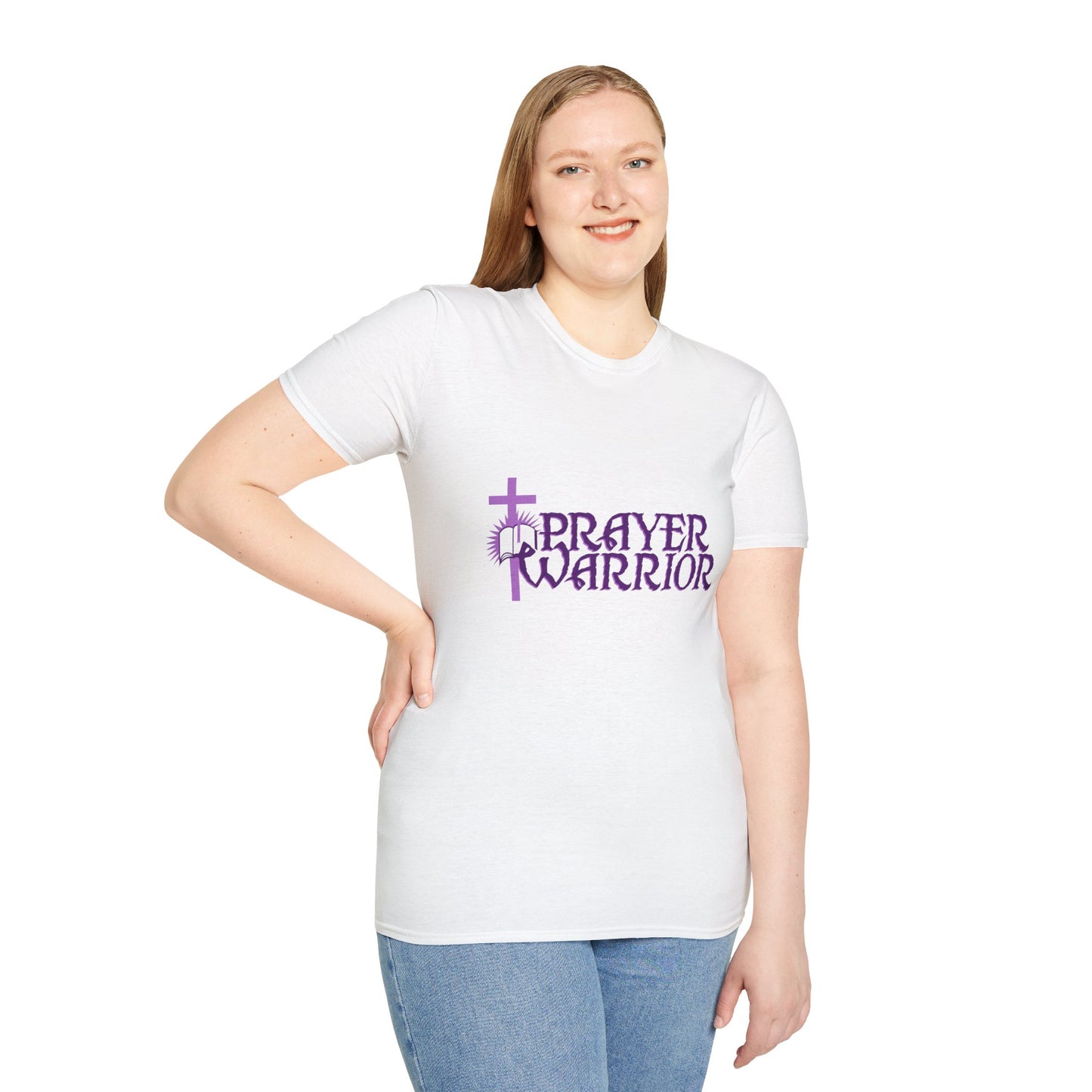 Purple Prayer Warrior Women's Relaxed/Plus Tshirt - Sweet Baby Jeez Teez
