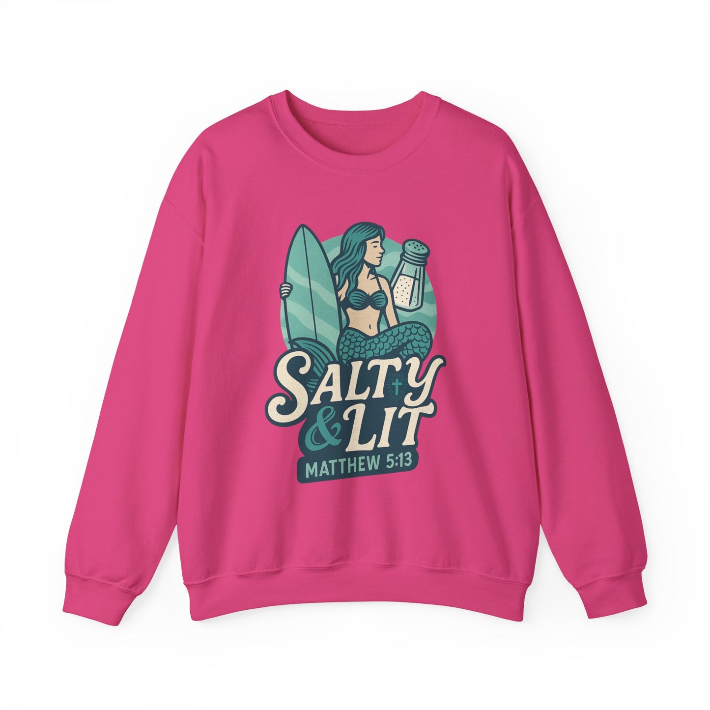 "Salty & Lit" Christian Women's Scripture Sweatshirt