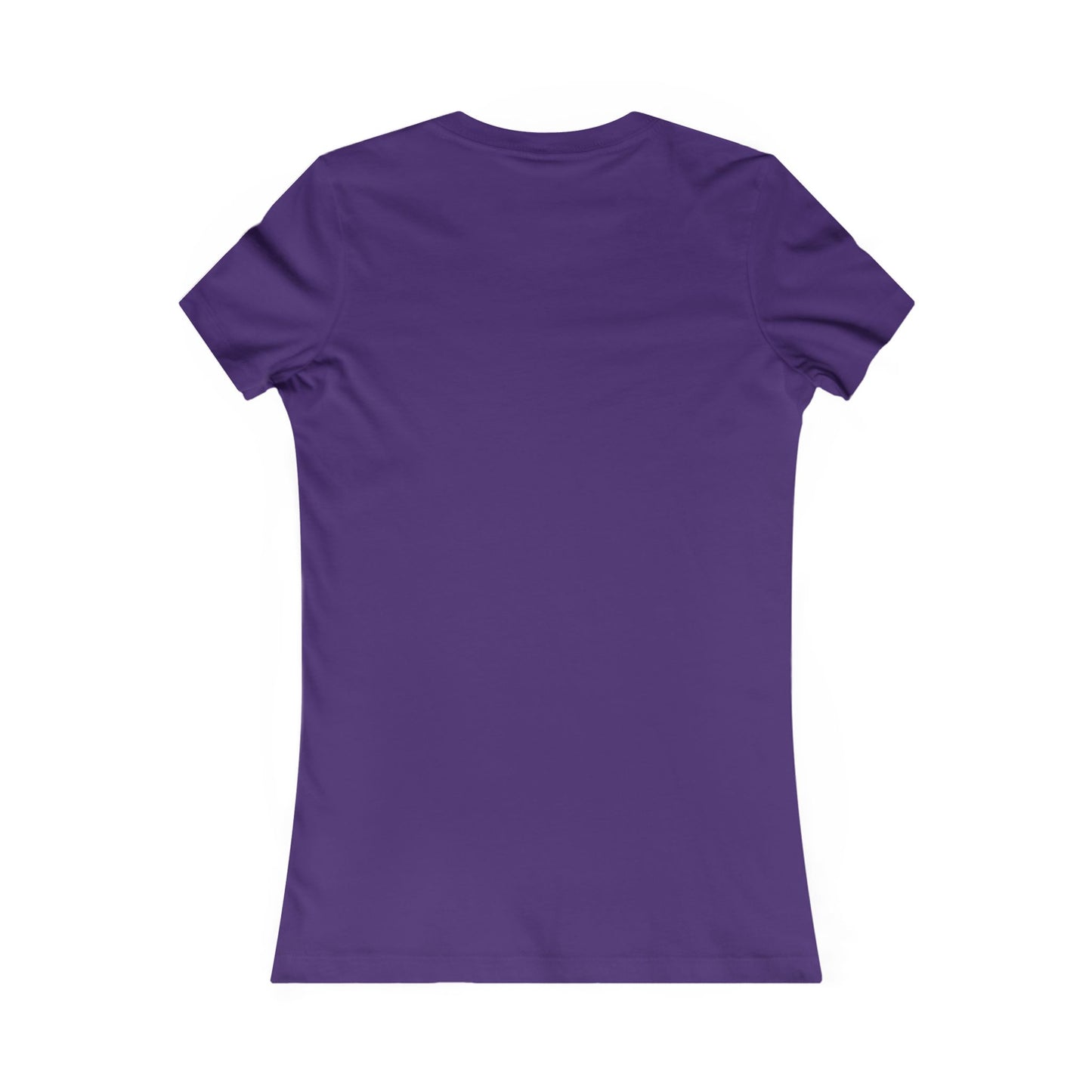 Cross-ed T Faith Christian Women's Fitted Tshirt (Lilac Logo)