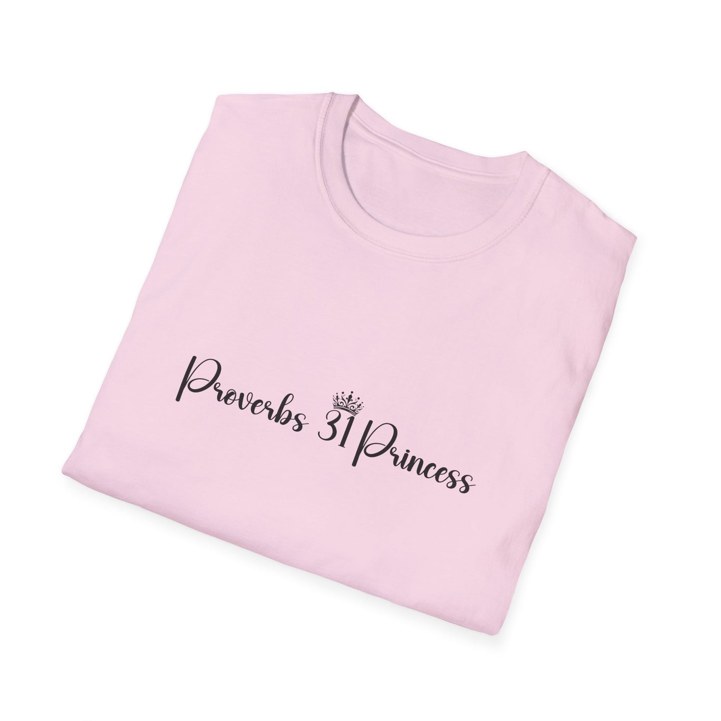 Proverbs 31 Princess Women's Relaxed/Plus Tshirt (Black Logo) - Sweet Baby Jeez Teez