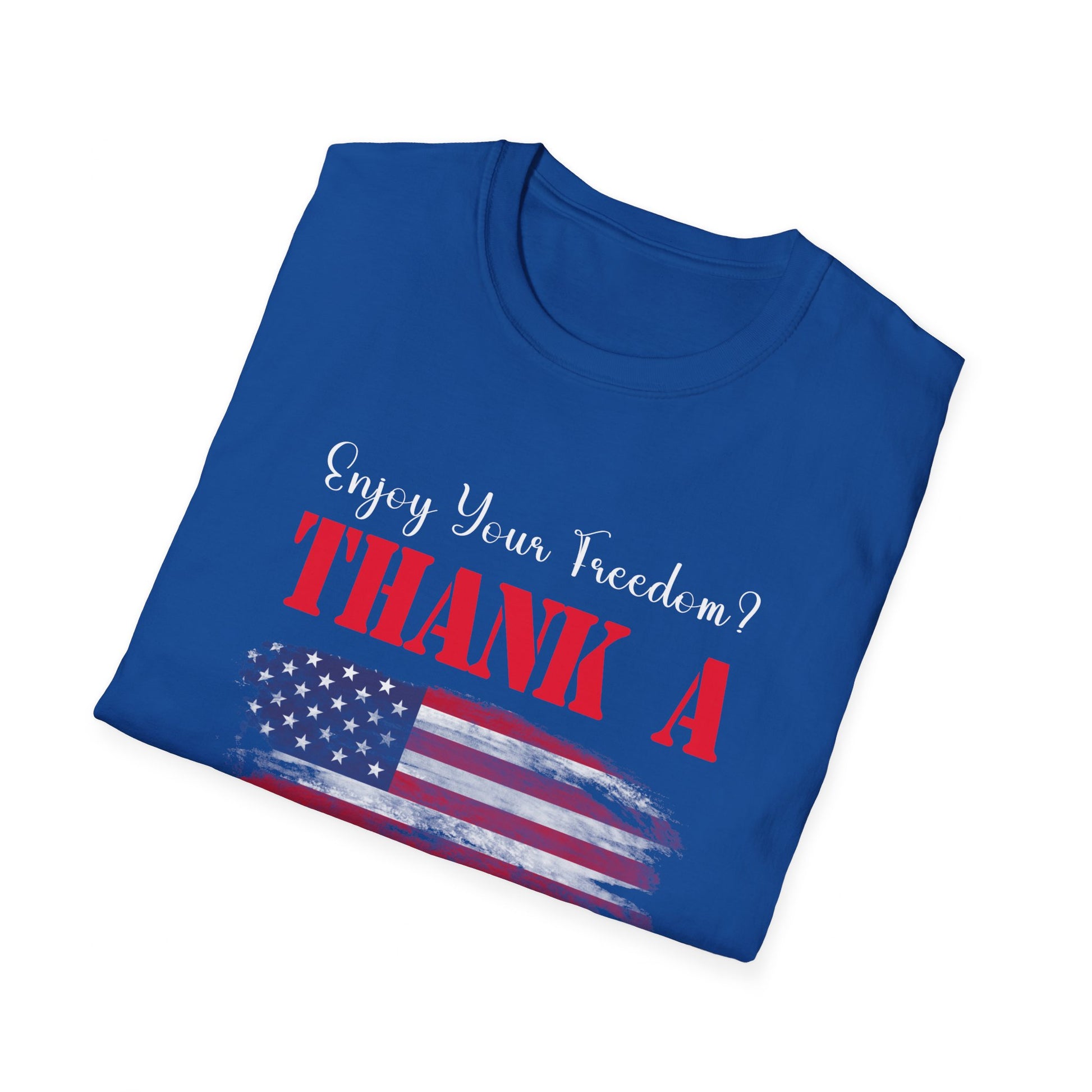 Enjoy Your Freedom Men's Tshirt (MM Color Logo) - Sweet Baby Jeez Teez