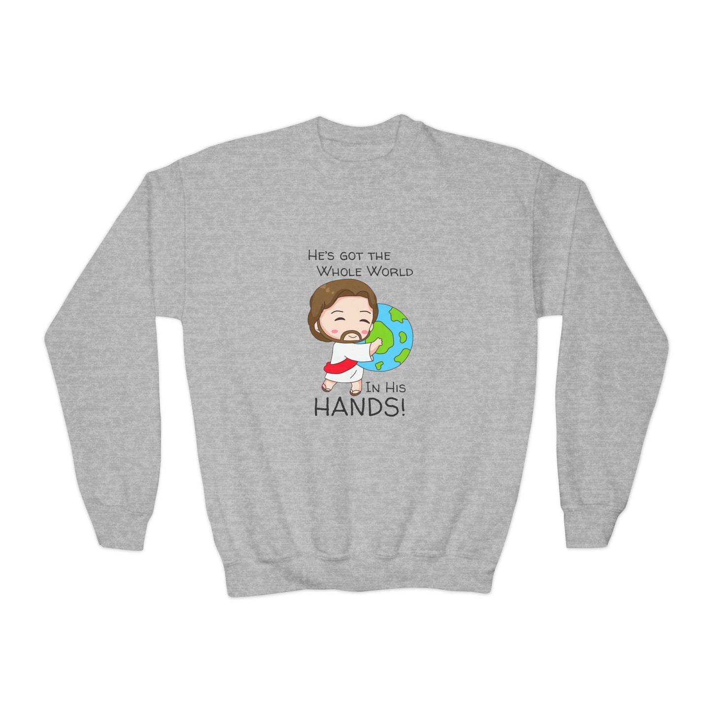 Whole World Boy's Sweatshirt - Sweet Baby Jeez Teez