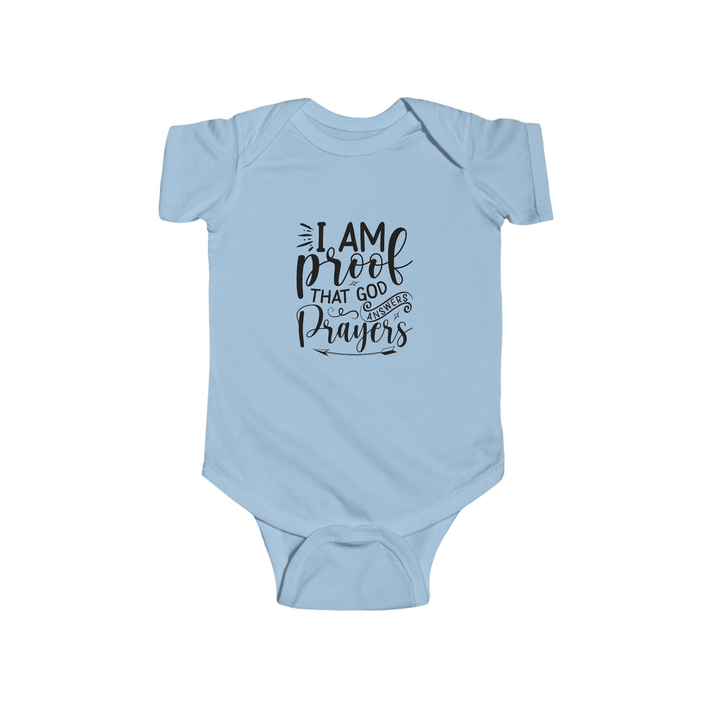 I am Proof Infant Fine Jersey Onesie (Black Logo) - Sweet Baby Jeez Teez