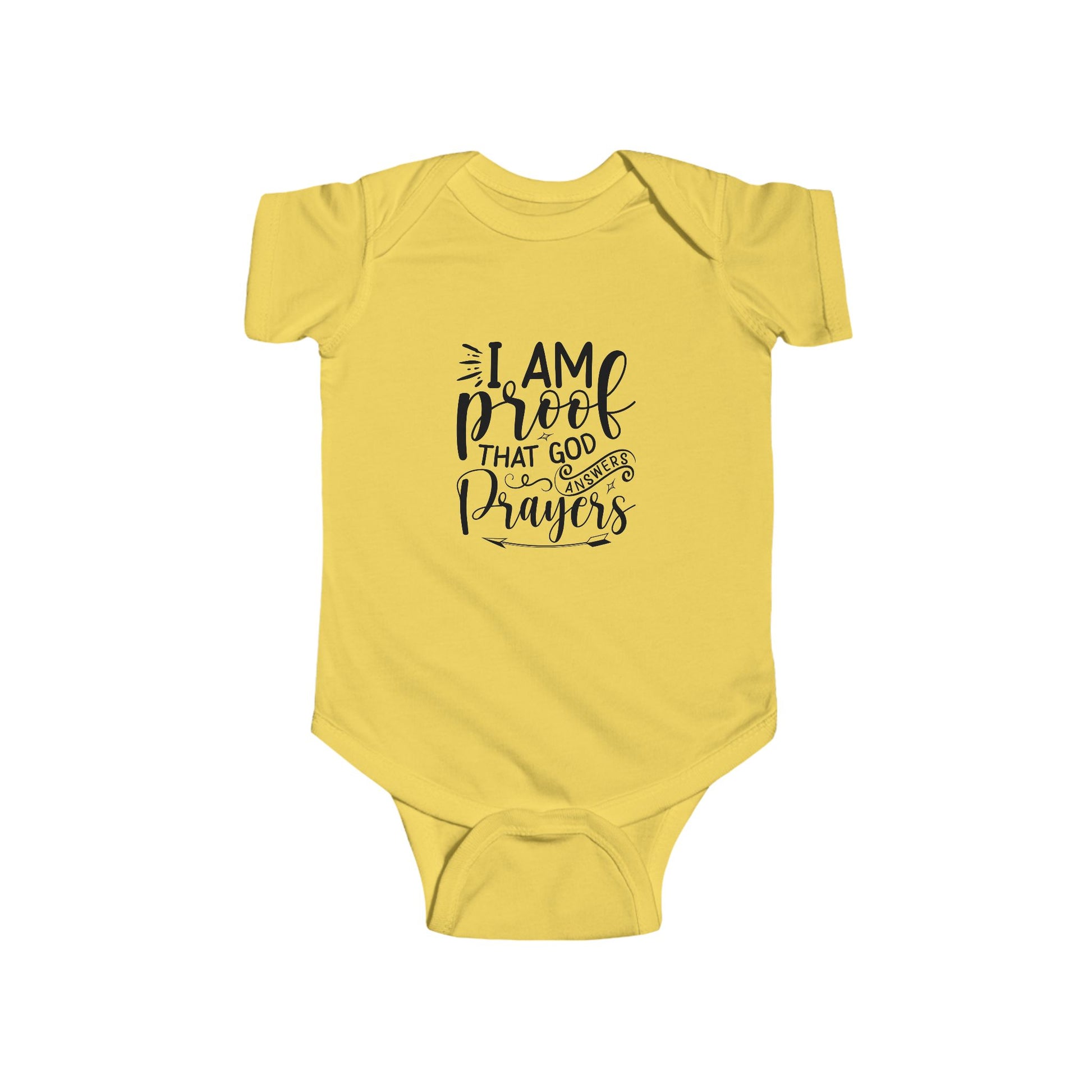 I am Proof Infant Fine Jersey Onesie (Black Logo) - Sweet Baby Jeez Teez