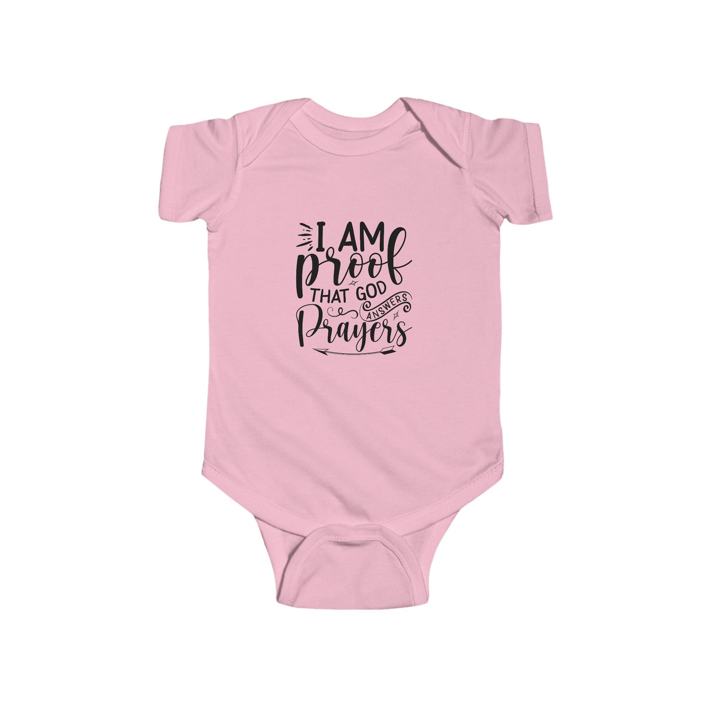 I am Proof Infant Fine Jersey Onesie (Black Logo) - Sweet Baby Jeez Teez