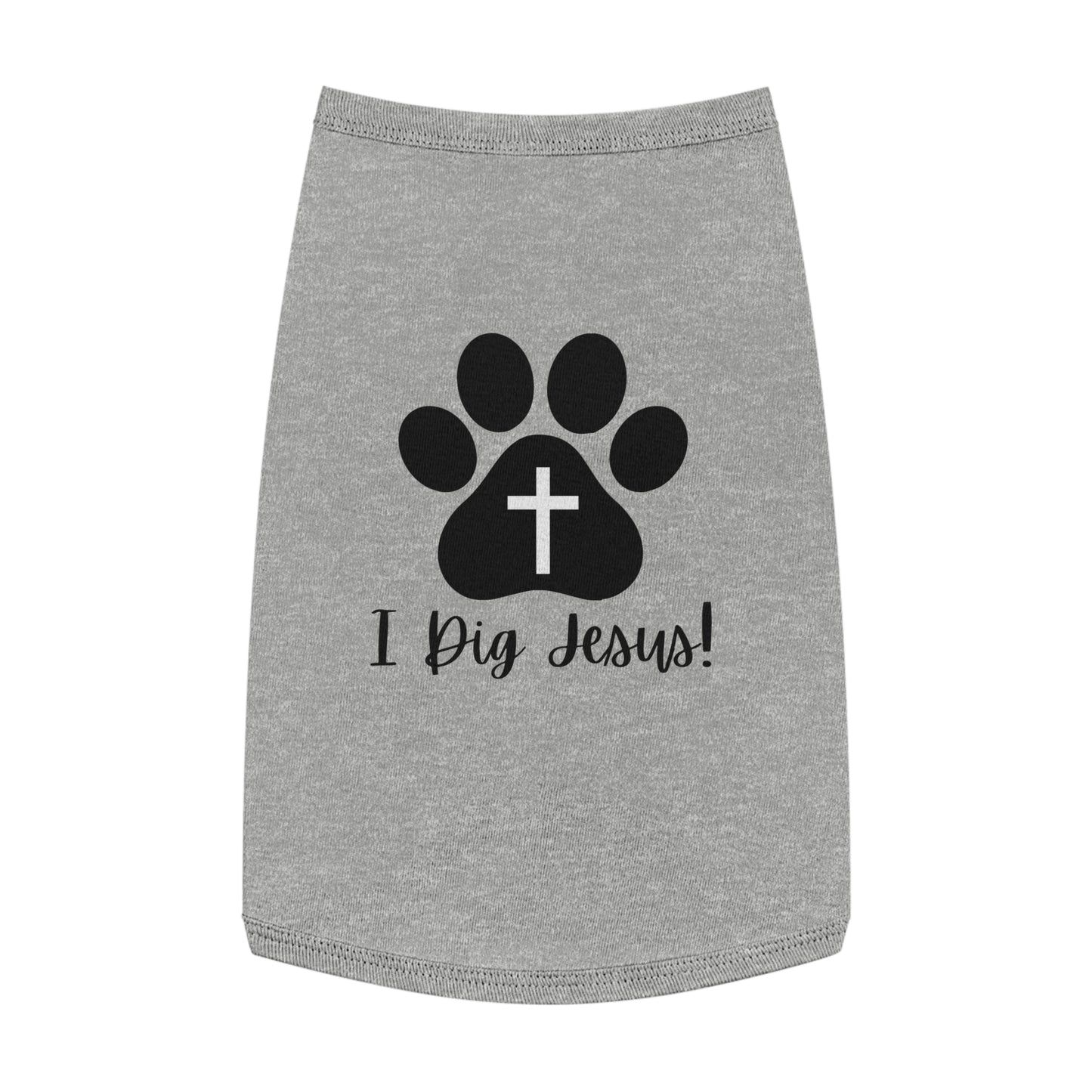I Dig Jesus Doggo Tank Top (Black and White Logo) - Sweet Baby Jeez Teez
