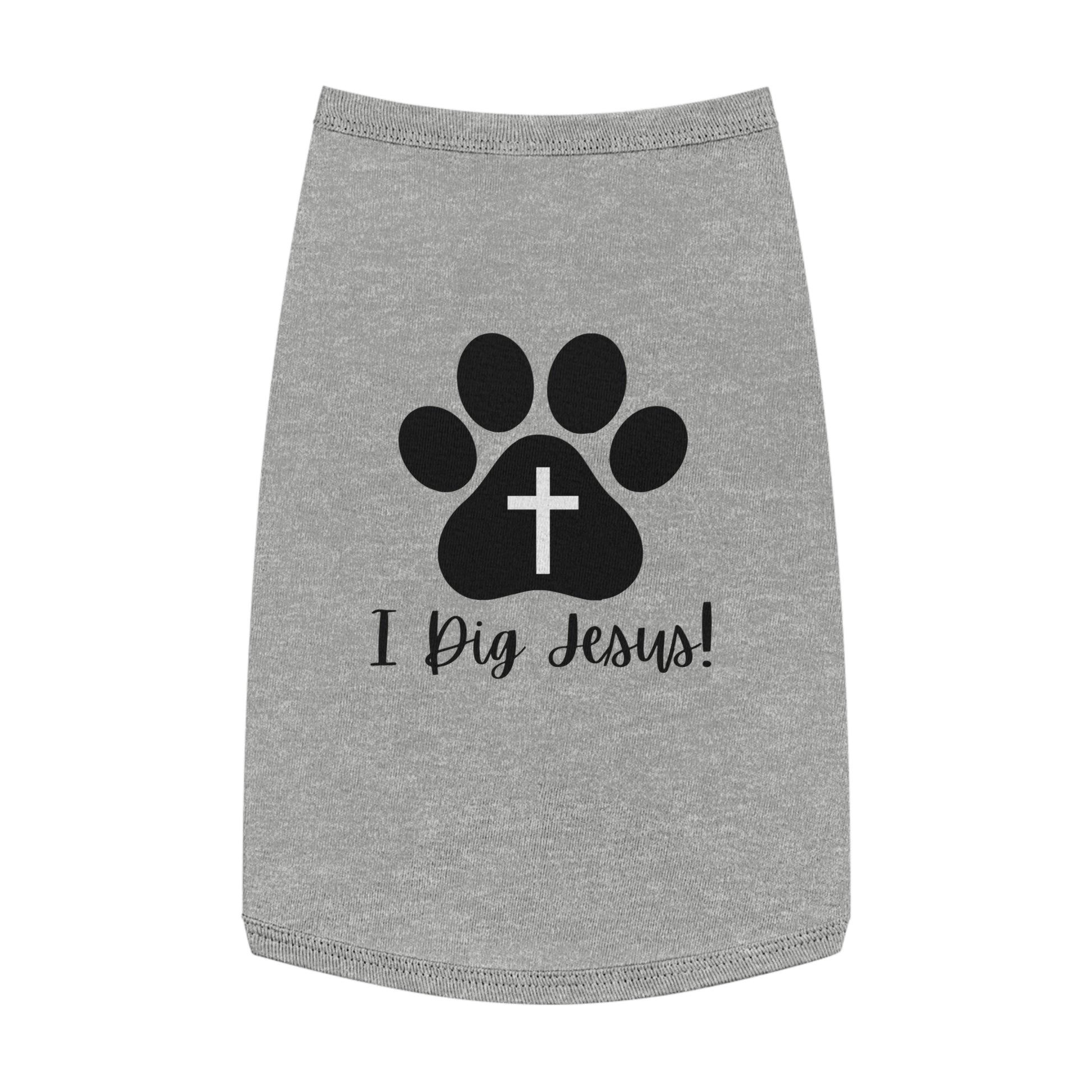 I Dig Jesus Doggo Tank Top (Black and White Logo) - Sweet Baby Jeez Teez