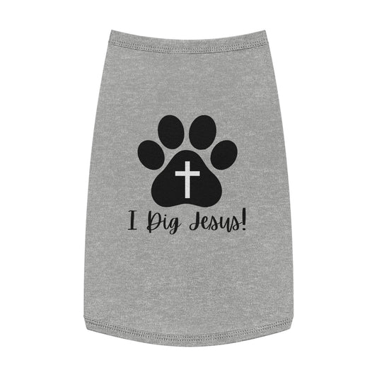 I Dig Jesus Doggo Tank Top (Black and White Logo) - Sweet Baby Jeez Teez