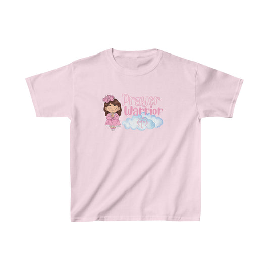 Prayer Warrior on Clouds Girls Tshirt - Sweet Baby Jeez Teez