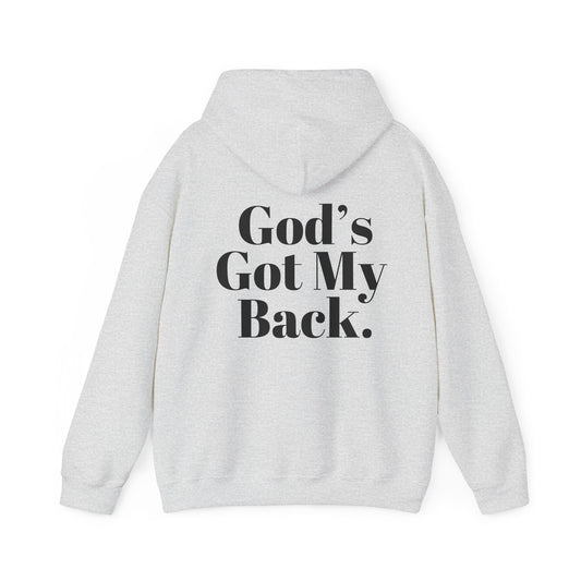 God's Got My Back Men's Hoodie (Black Logo) - Sweet Baby Jeez Teez