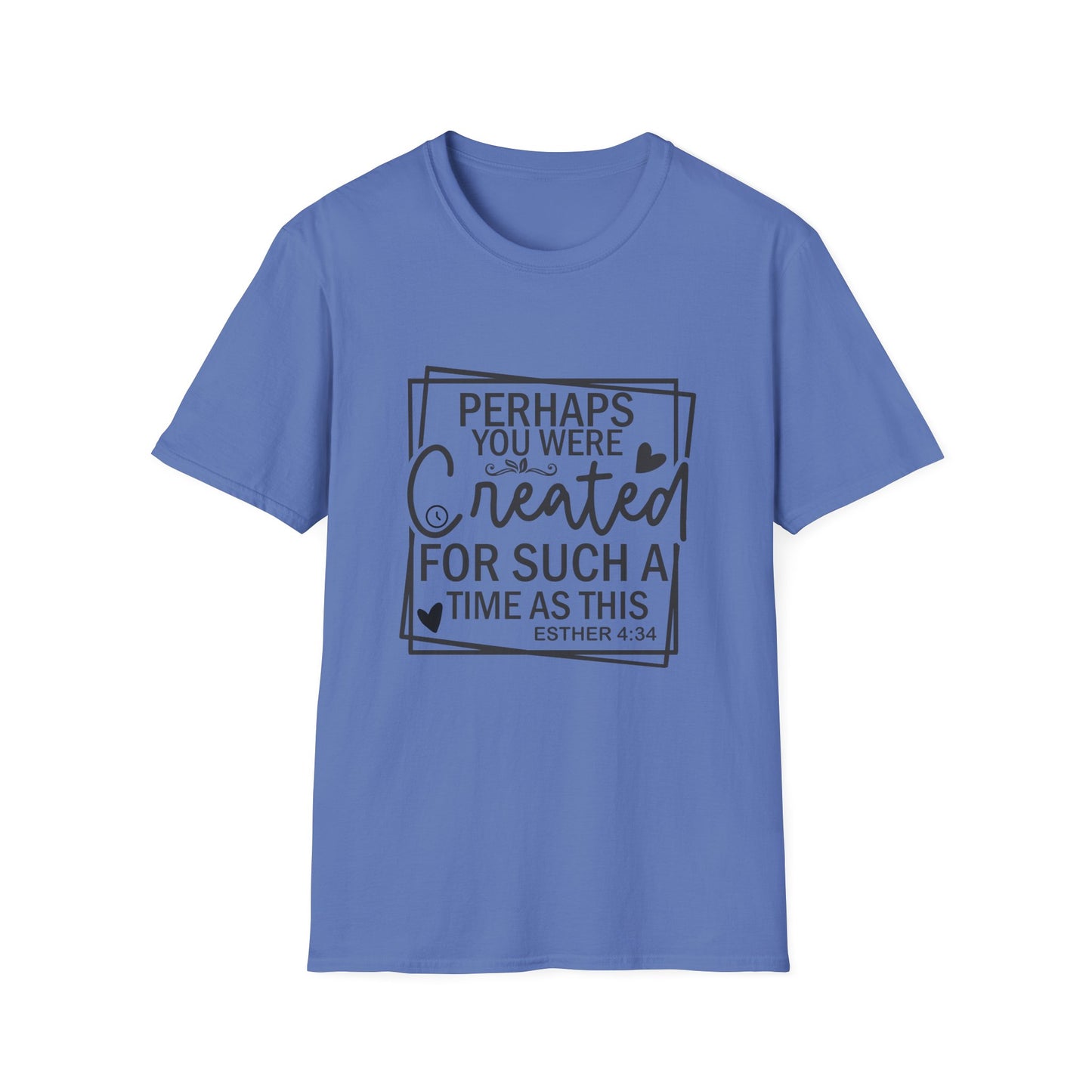 Esther 4:14 Women's Relaxed Softstyle Tshirt (Black Logo) - Sweet Baby Jeez Teez