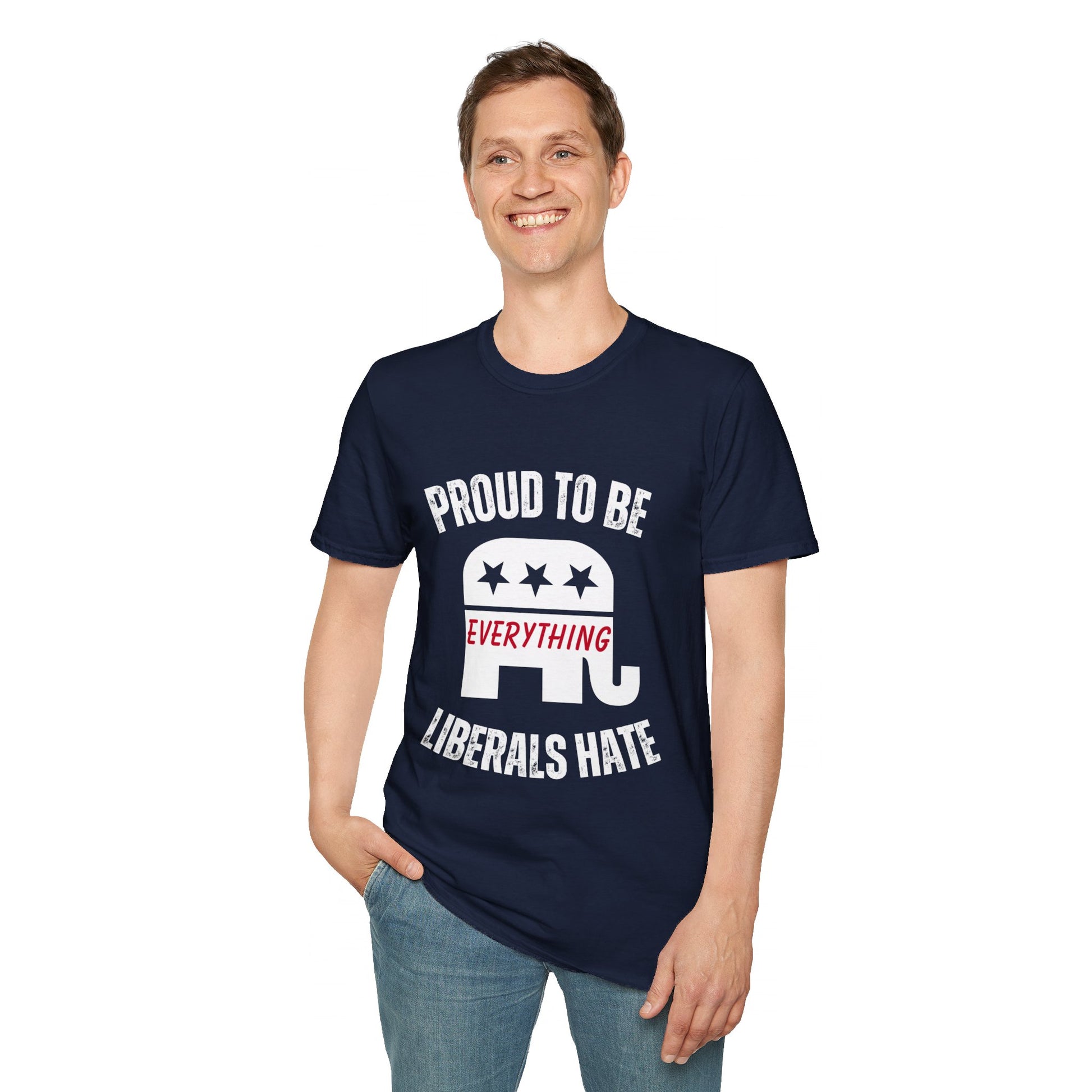 Proud to Be Men's Tshirt (White Logo) - Sweet Baby Jeez Teez