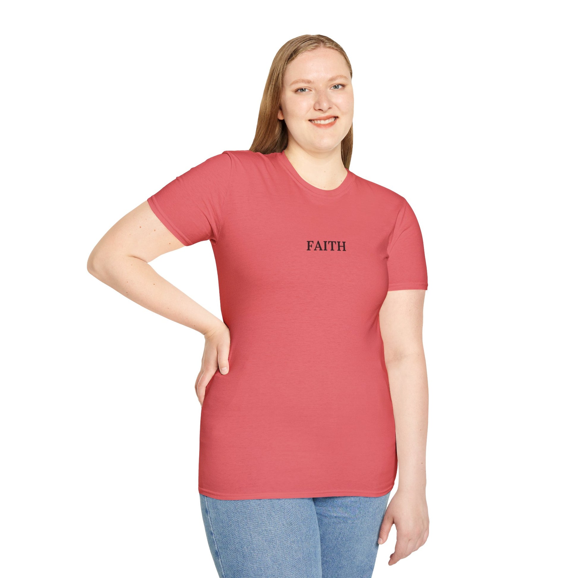Have a Little Faith Women's Relaxed/Plus Tshirt (Black Logo) - Sweet Baby Jeez Teez